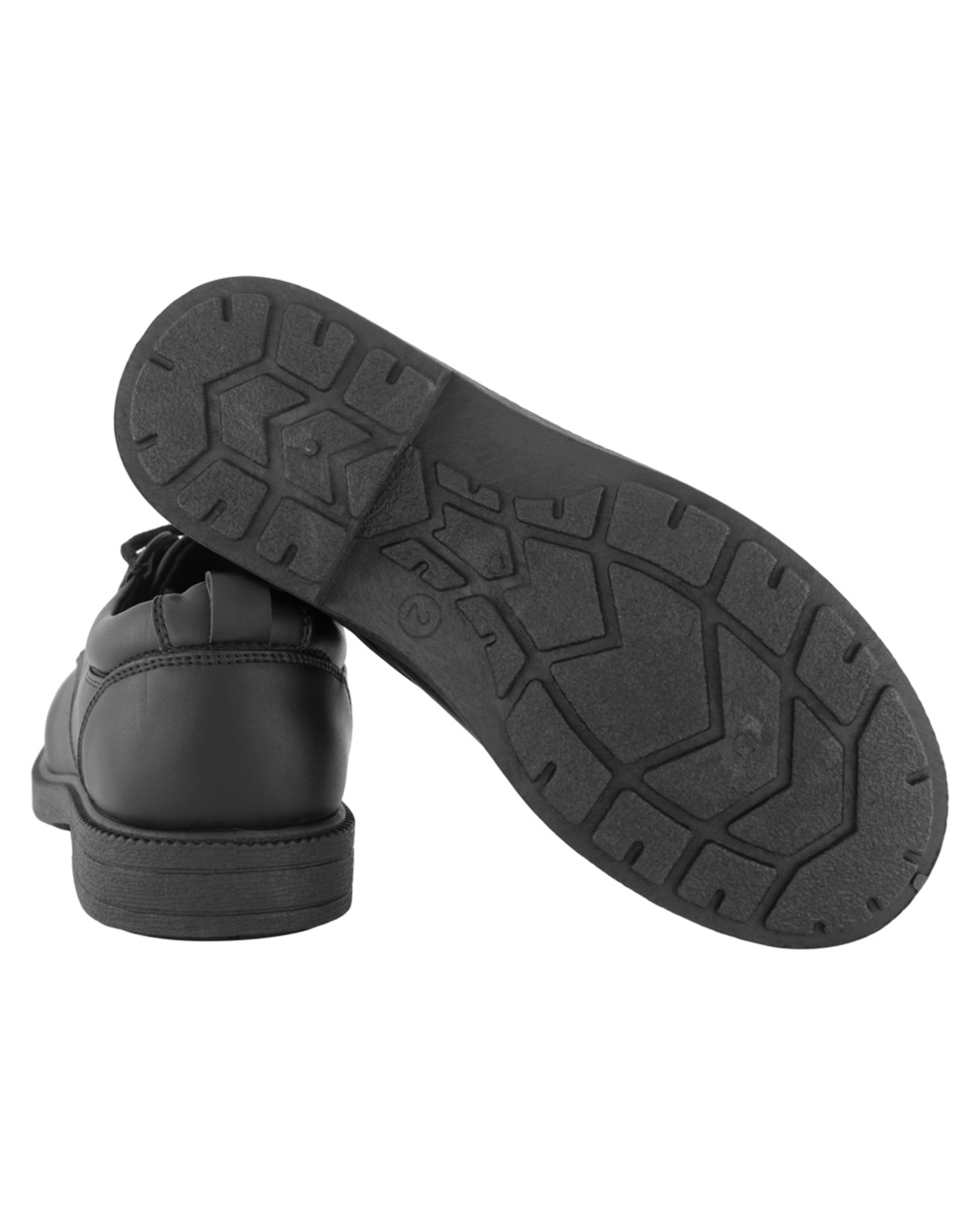 6 Senior Lace-Up School Shoes Black, 6 of 6
