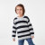 Wide Stripe Navy