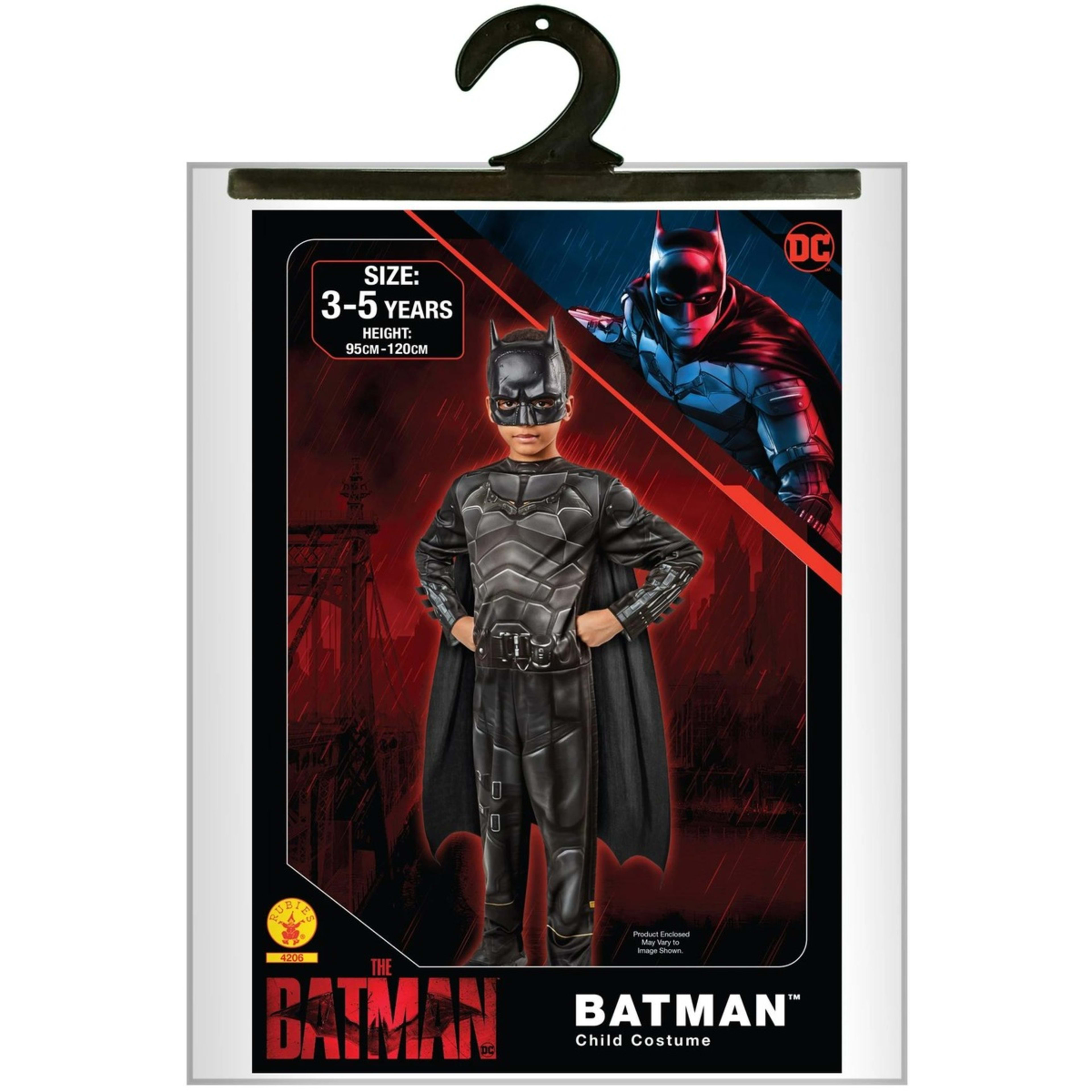5 DC Comics Batman Costume - Ages 3-5, 5 of 5