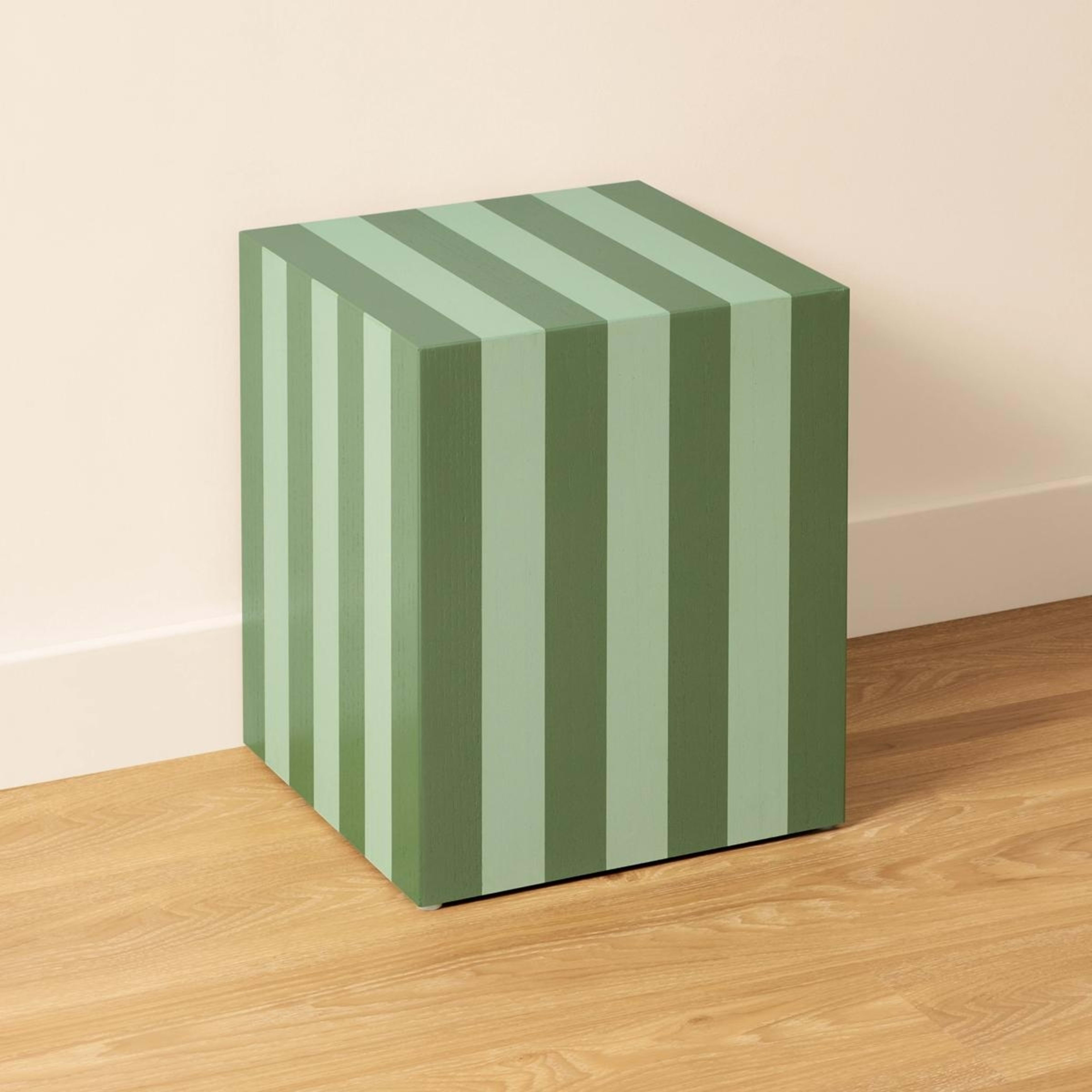 3 Stripe Cube Side Table, 3 of 5