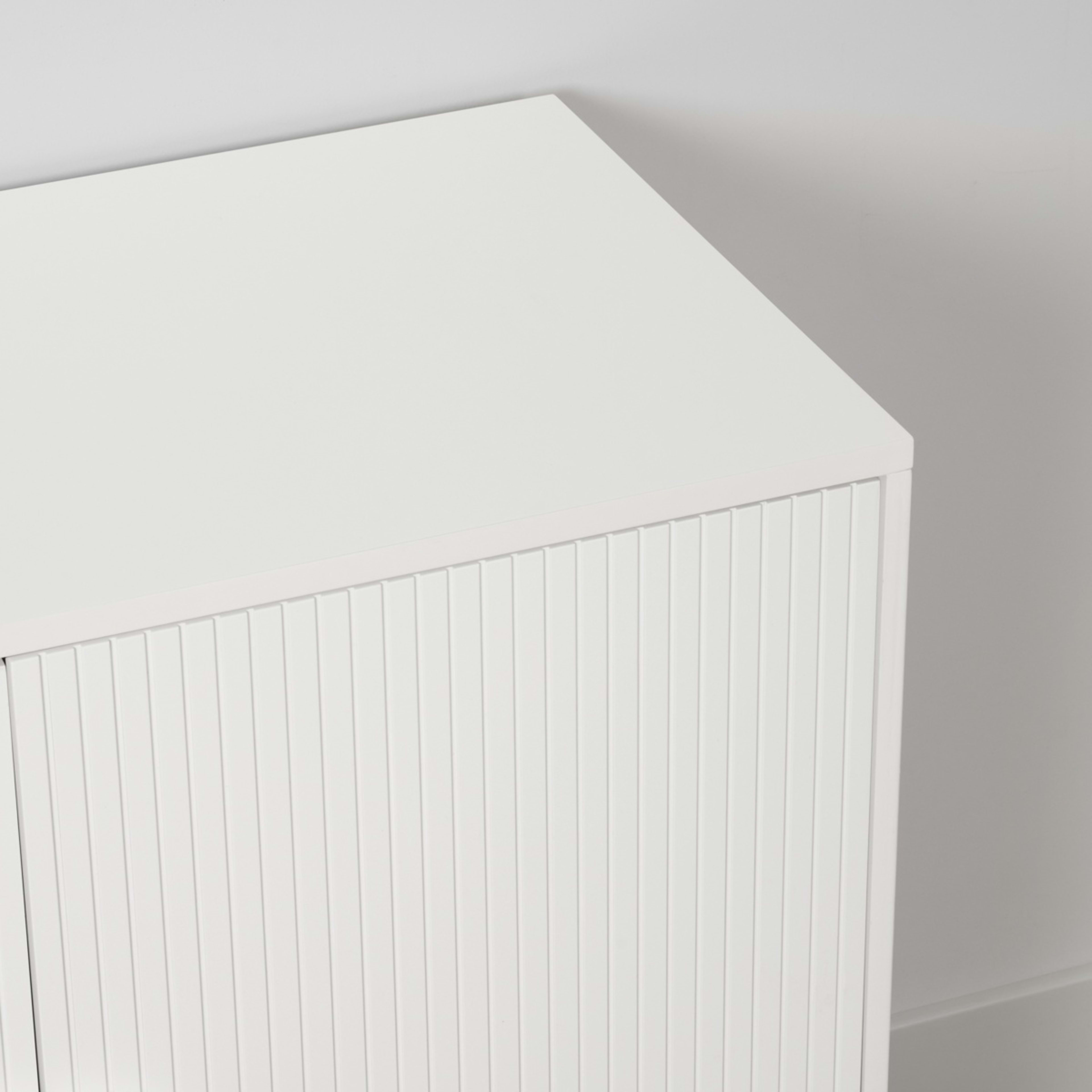 5 Stevie Ribbed Cabinet - White, 5 of 10