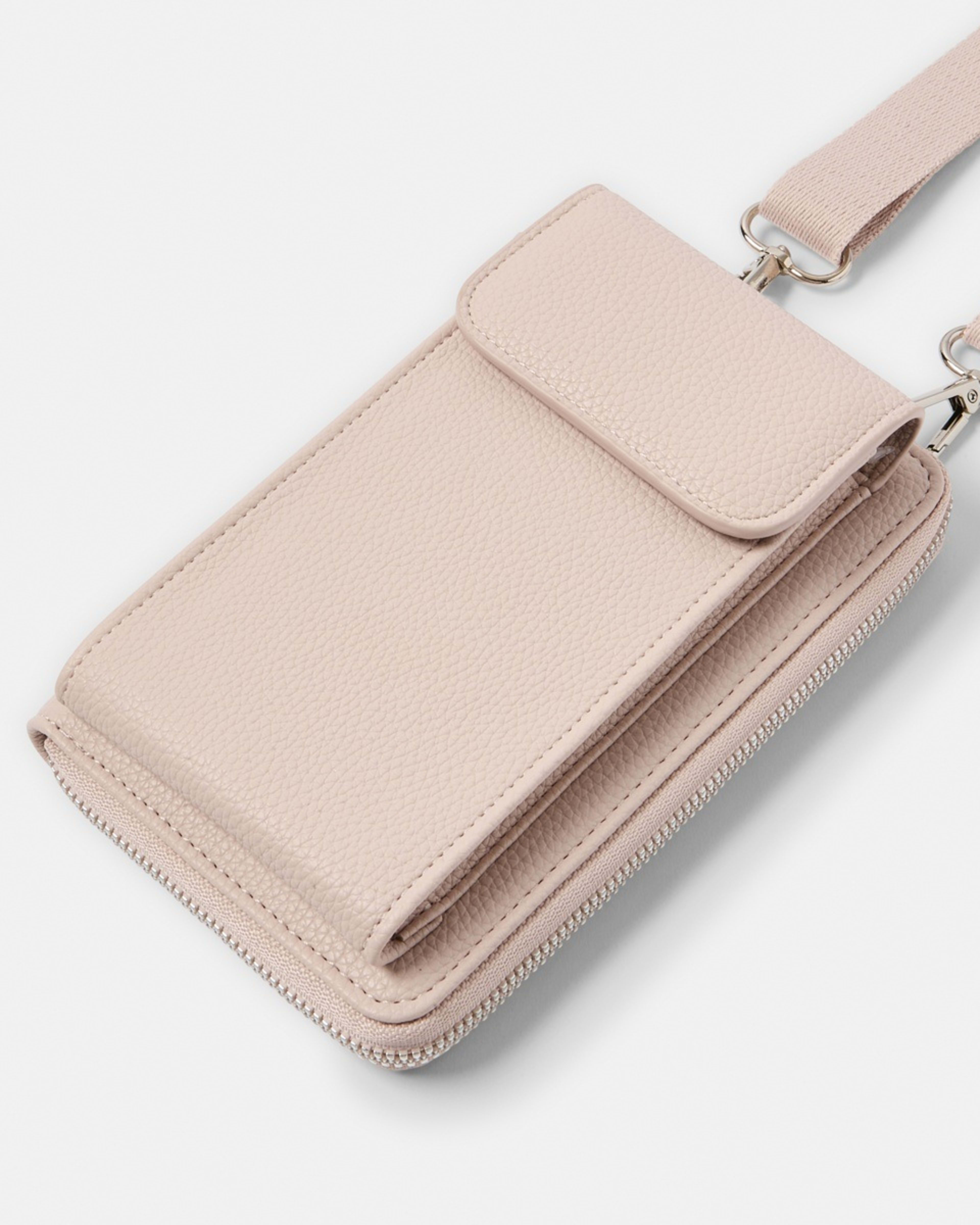 3 Sim Fabric Strap Phone Wallet LILY PINK, 3 of 4