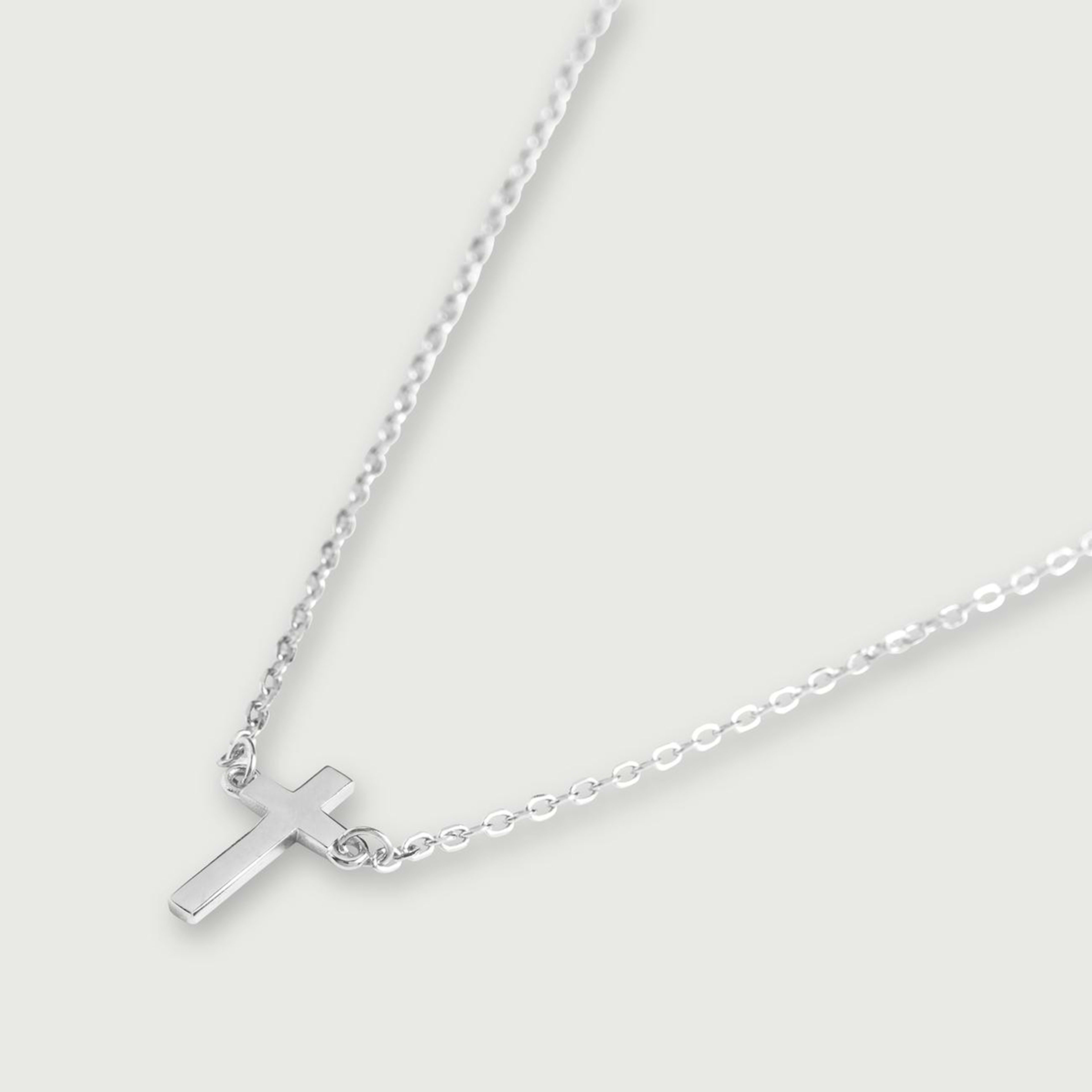 2 Sterling Silver Cross Necklace Silver, 2 of 4