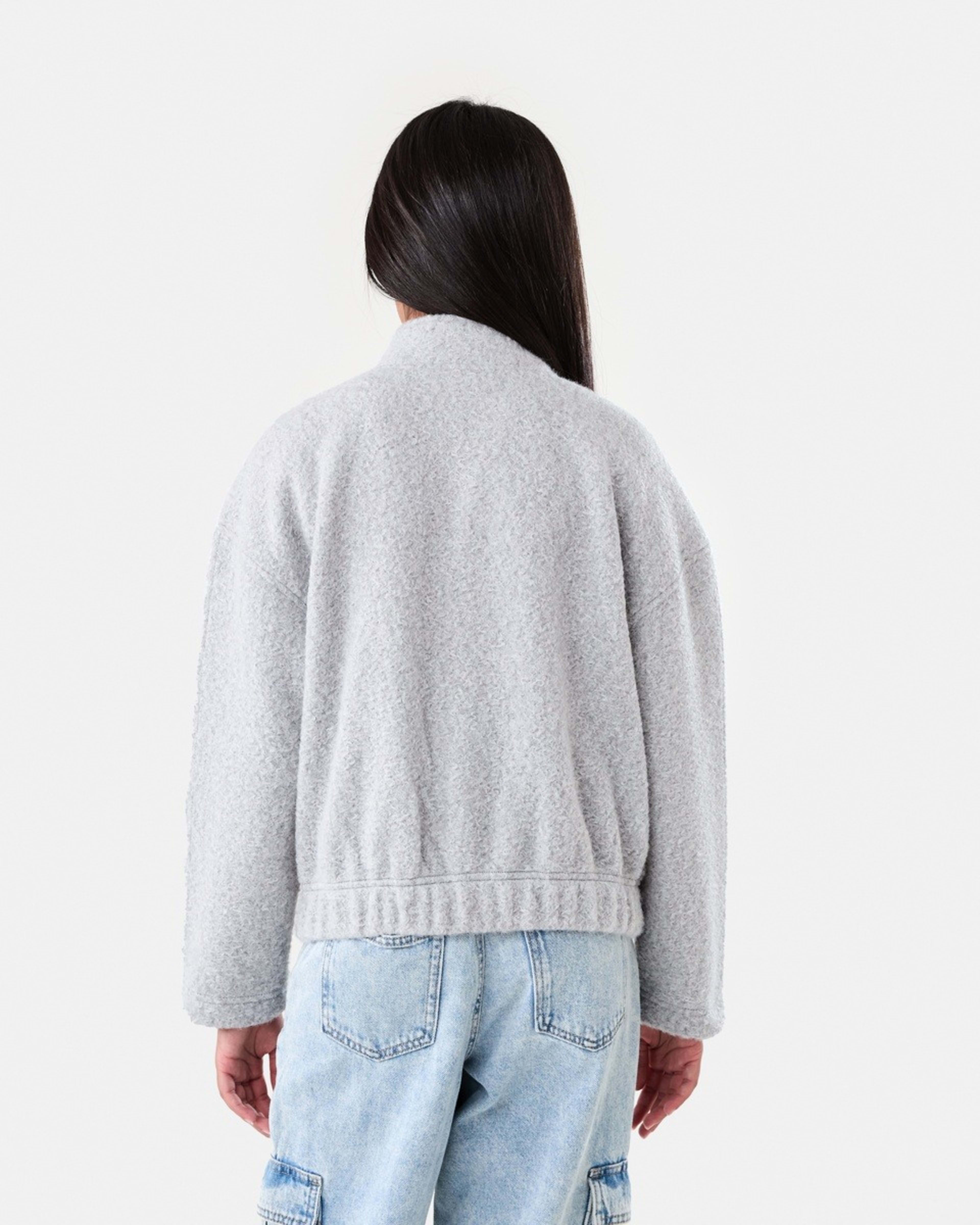 3 Melton Jacket Fleece Gry, 3 of 8