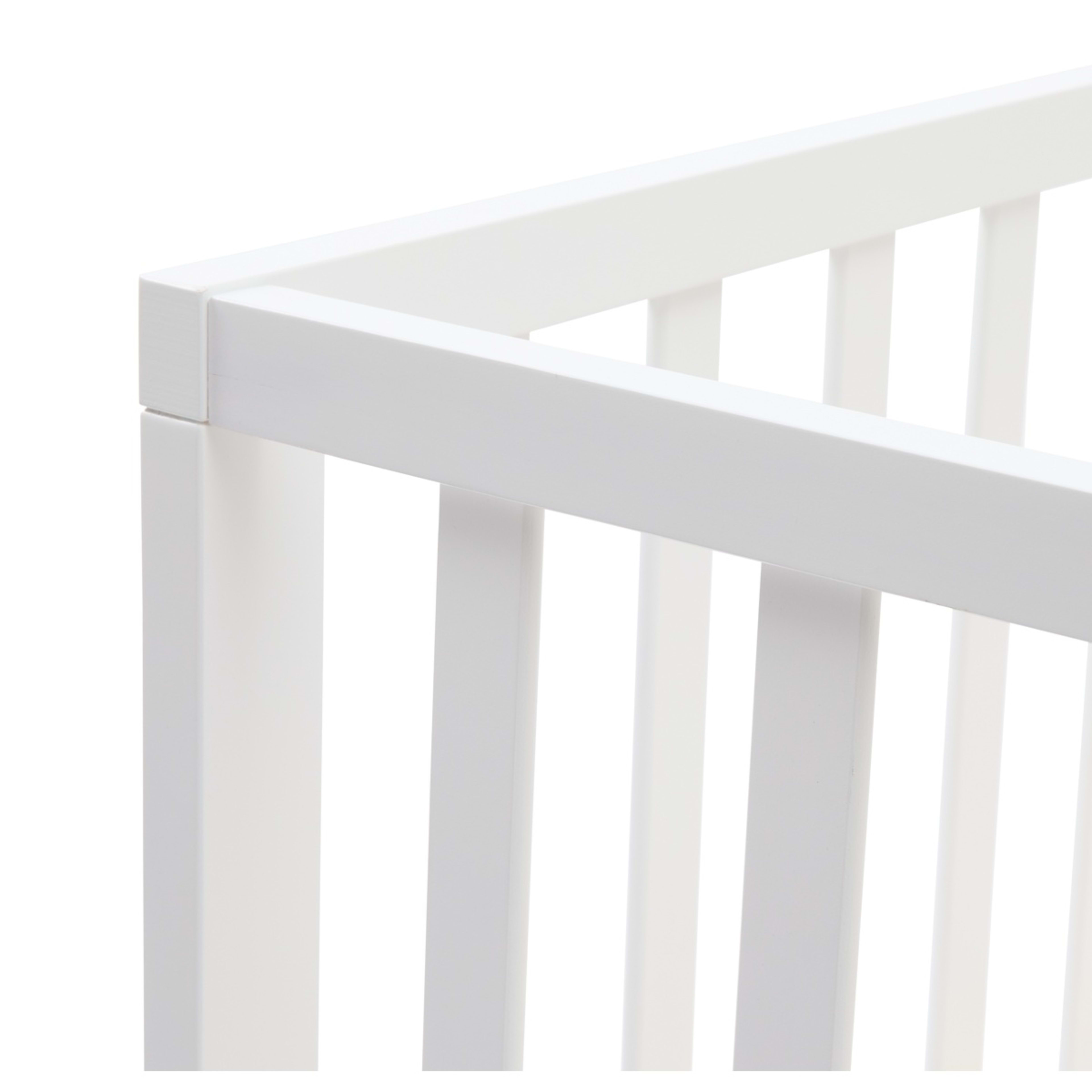 8 White Wooden Cot, 8 of 9