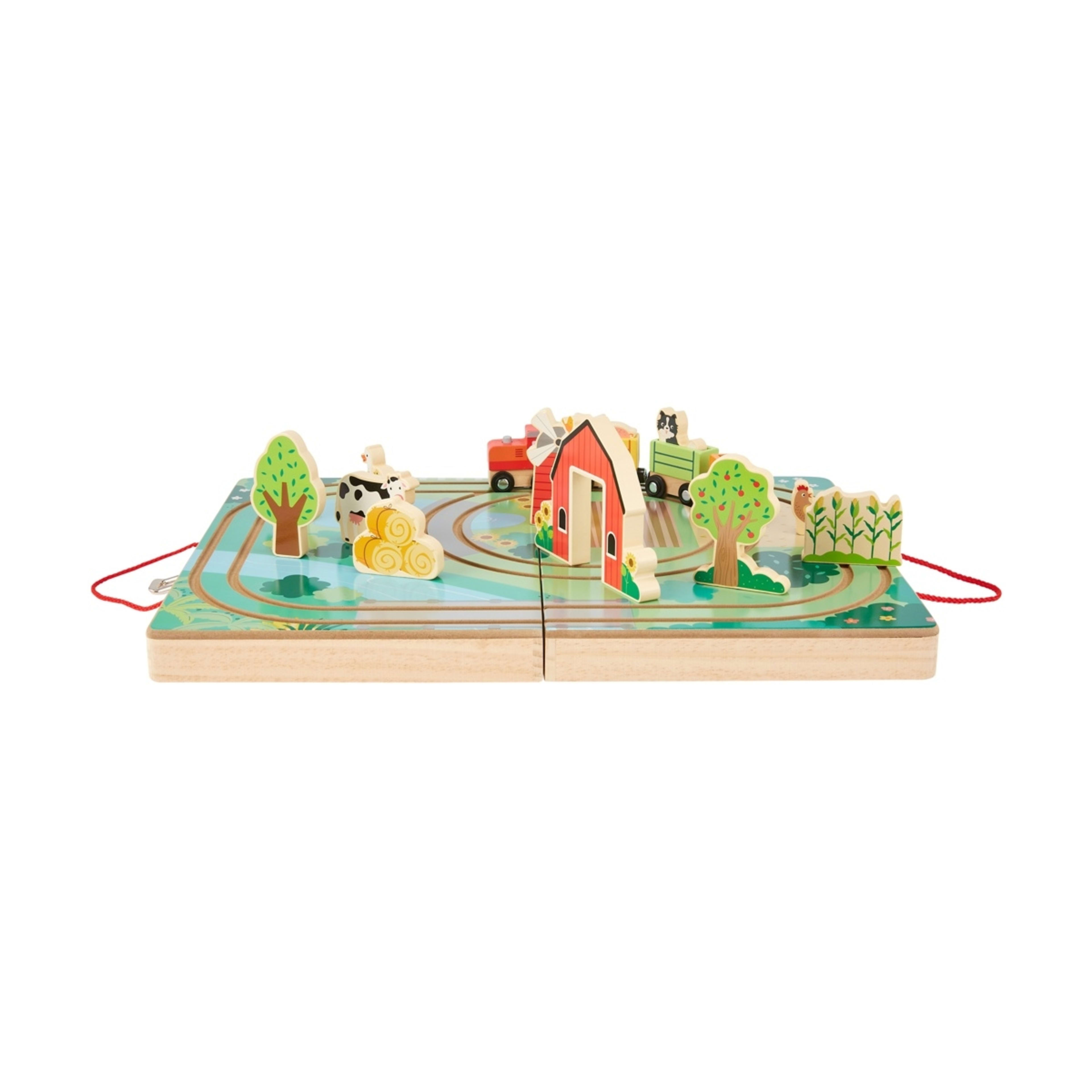 4 17 Piece Wooden Take Along Train Set, 4 of 8