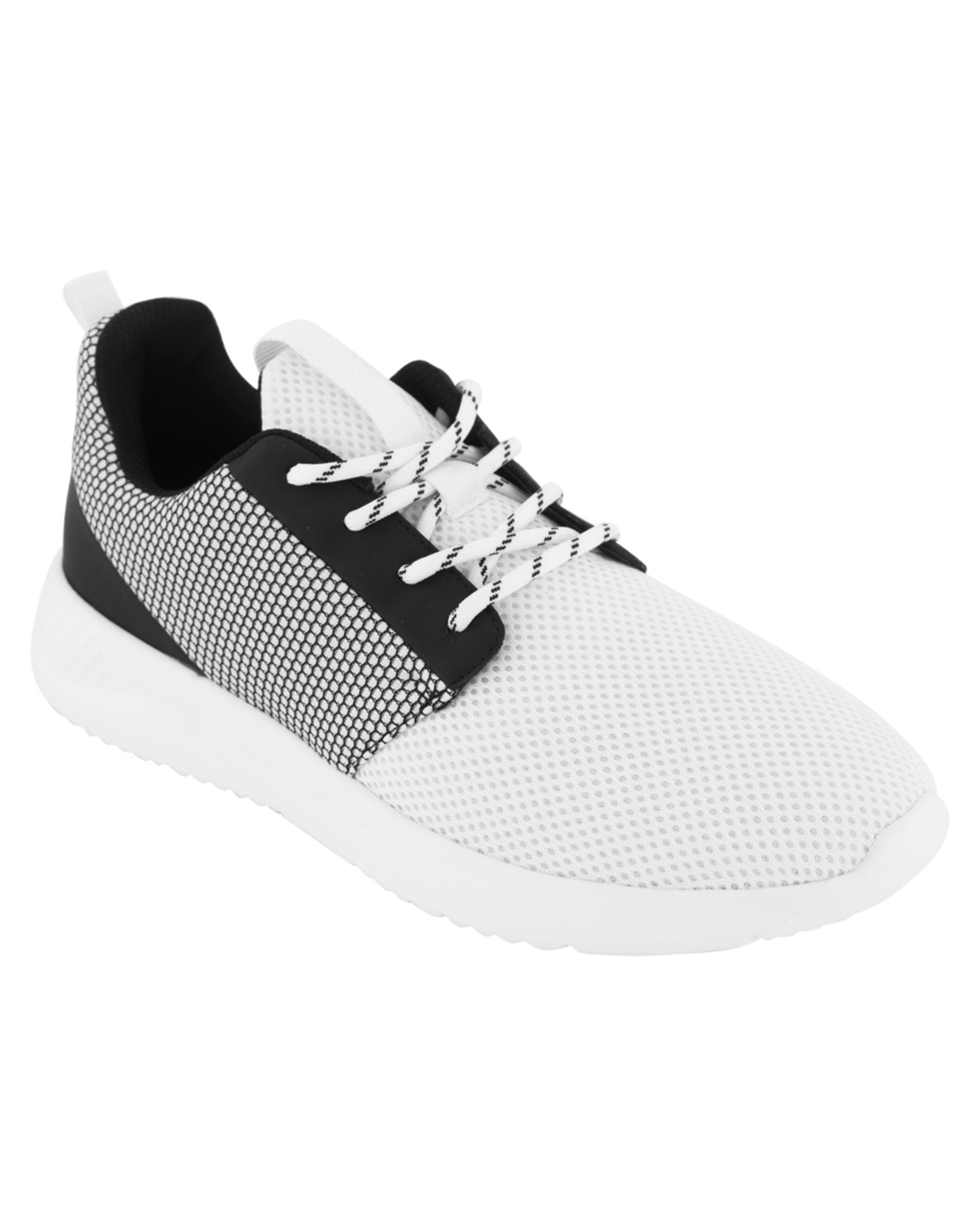 1 Lace Up Sneakers White