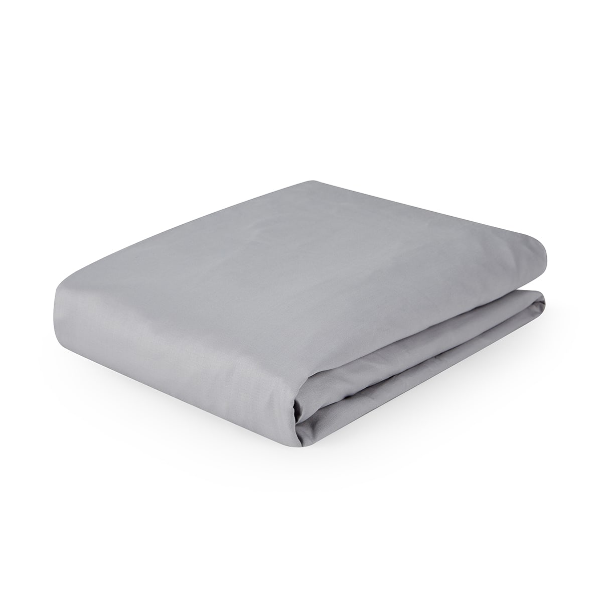 400 Thread Count Cotton Sateen Fitted Sheet Queen Bed, Silver Kmart
