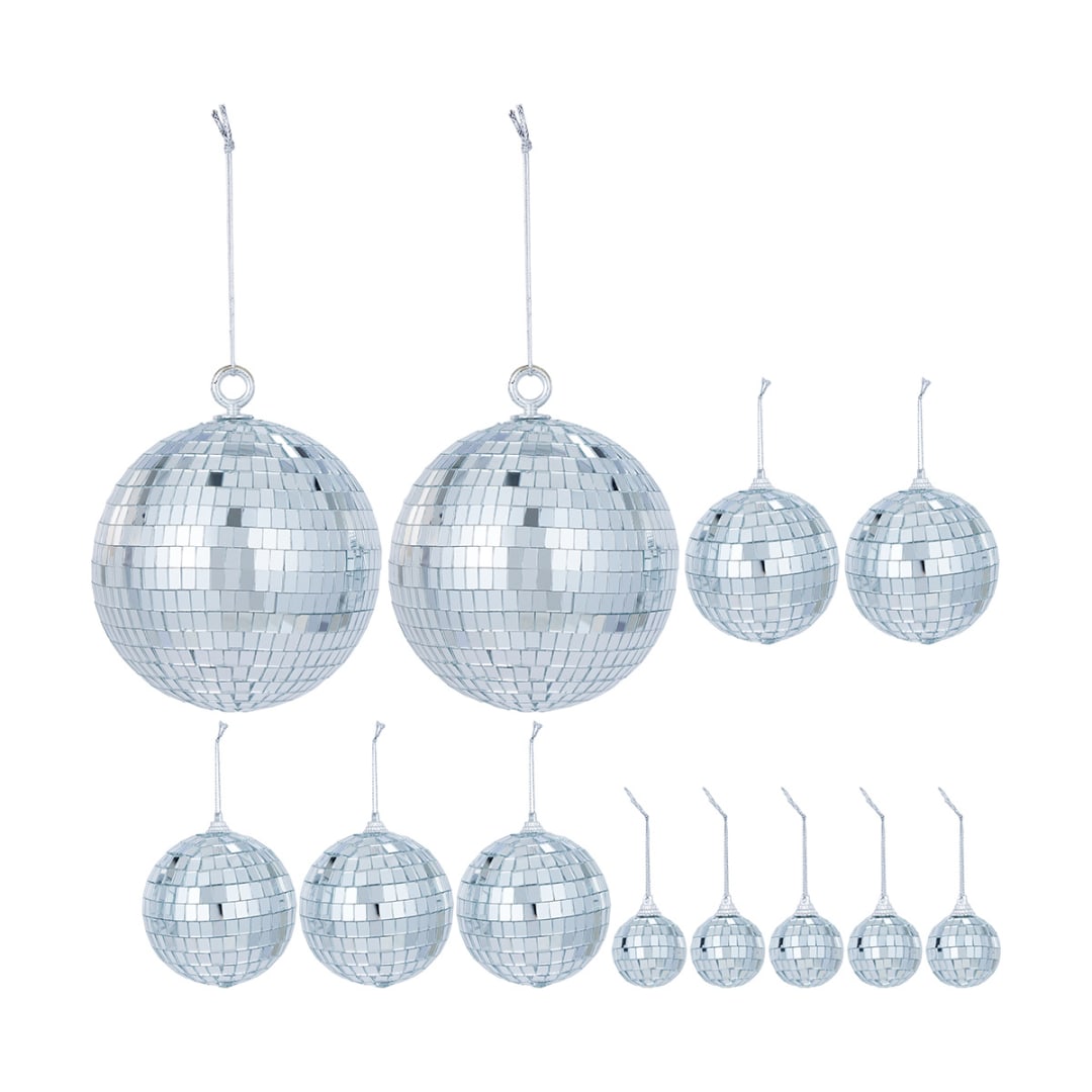 12 Piece Disco Ball Decoration Pack Kmart