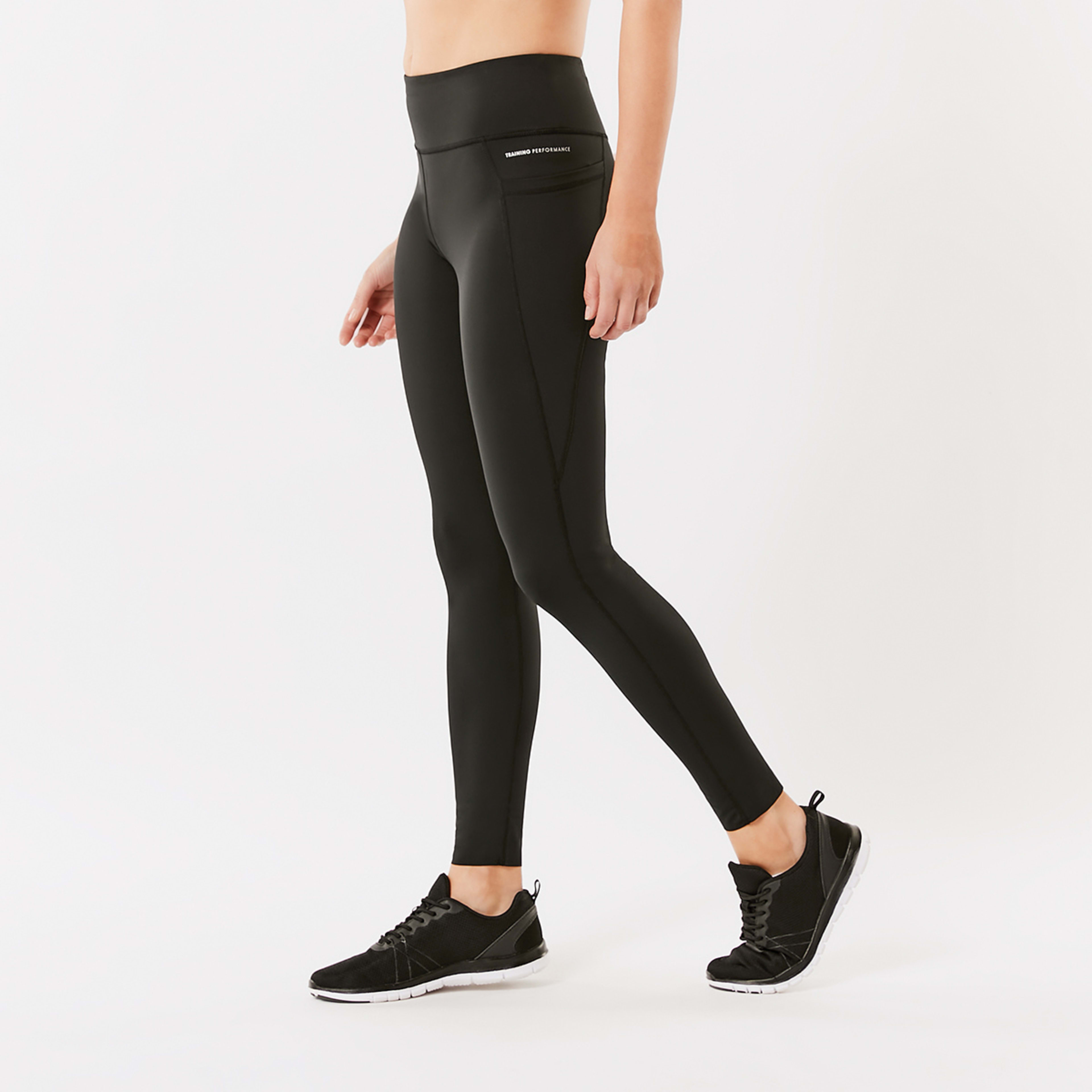 3 Active Womens Full Length Training Leggings Black, 3 of 6