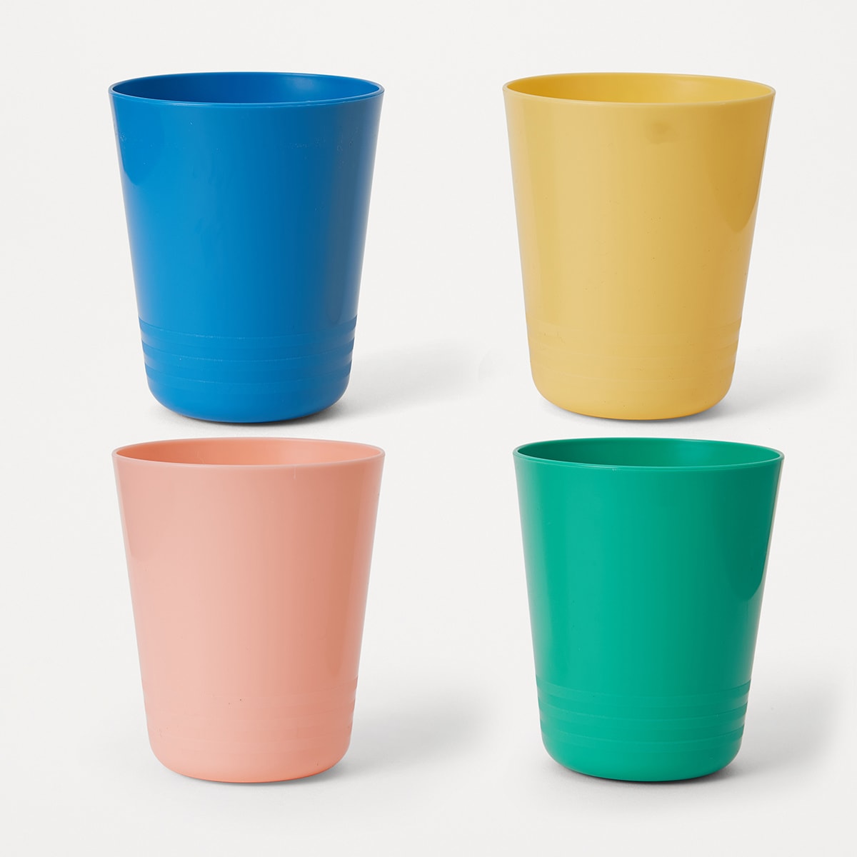 4 Coloured Tumblers Kmart