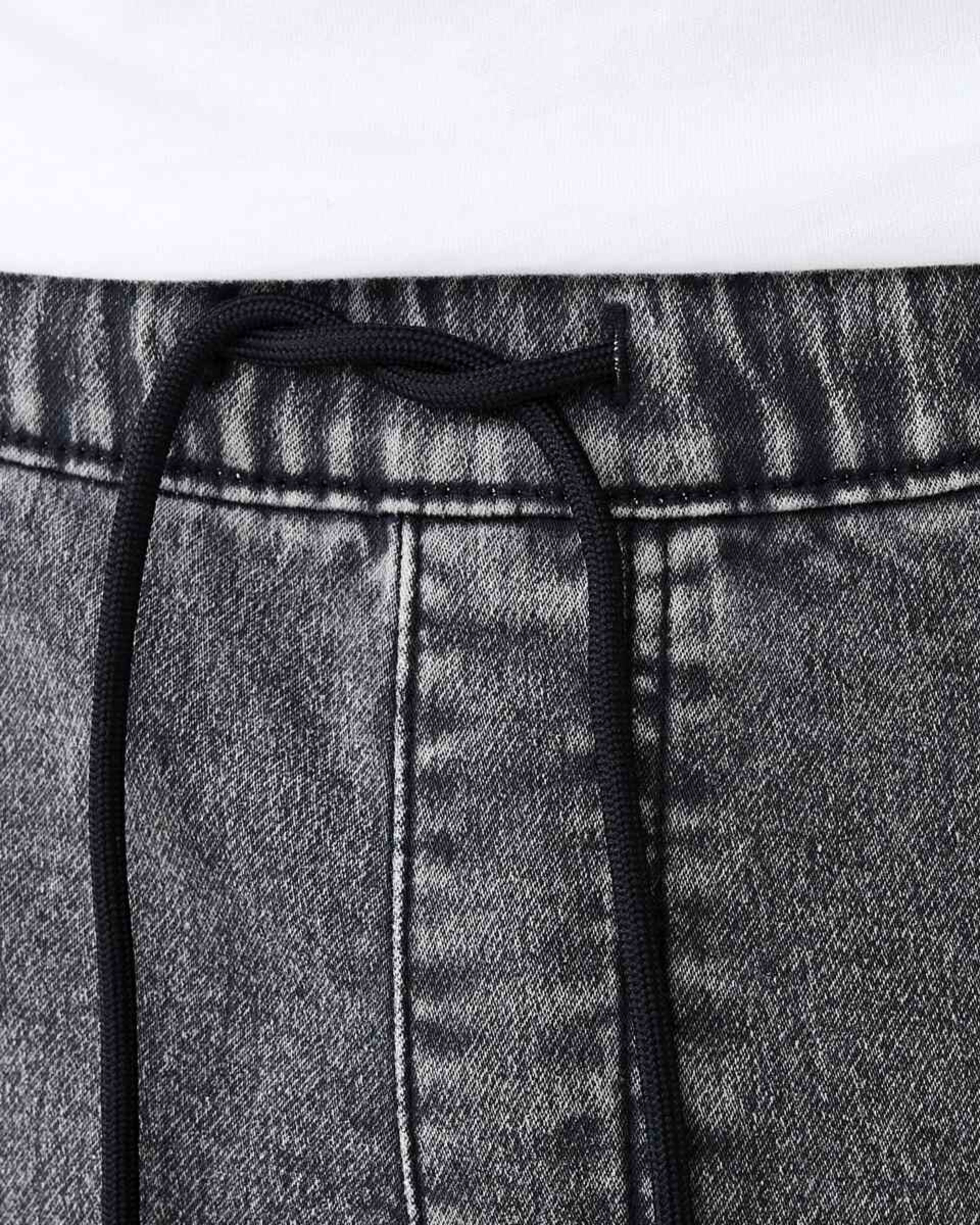 4 Denim Jogger Shorts Vintage Black, 4 of 6