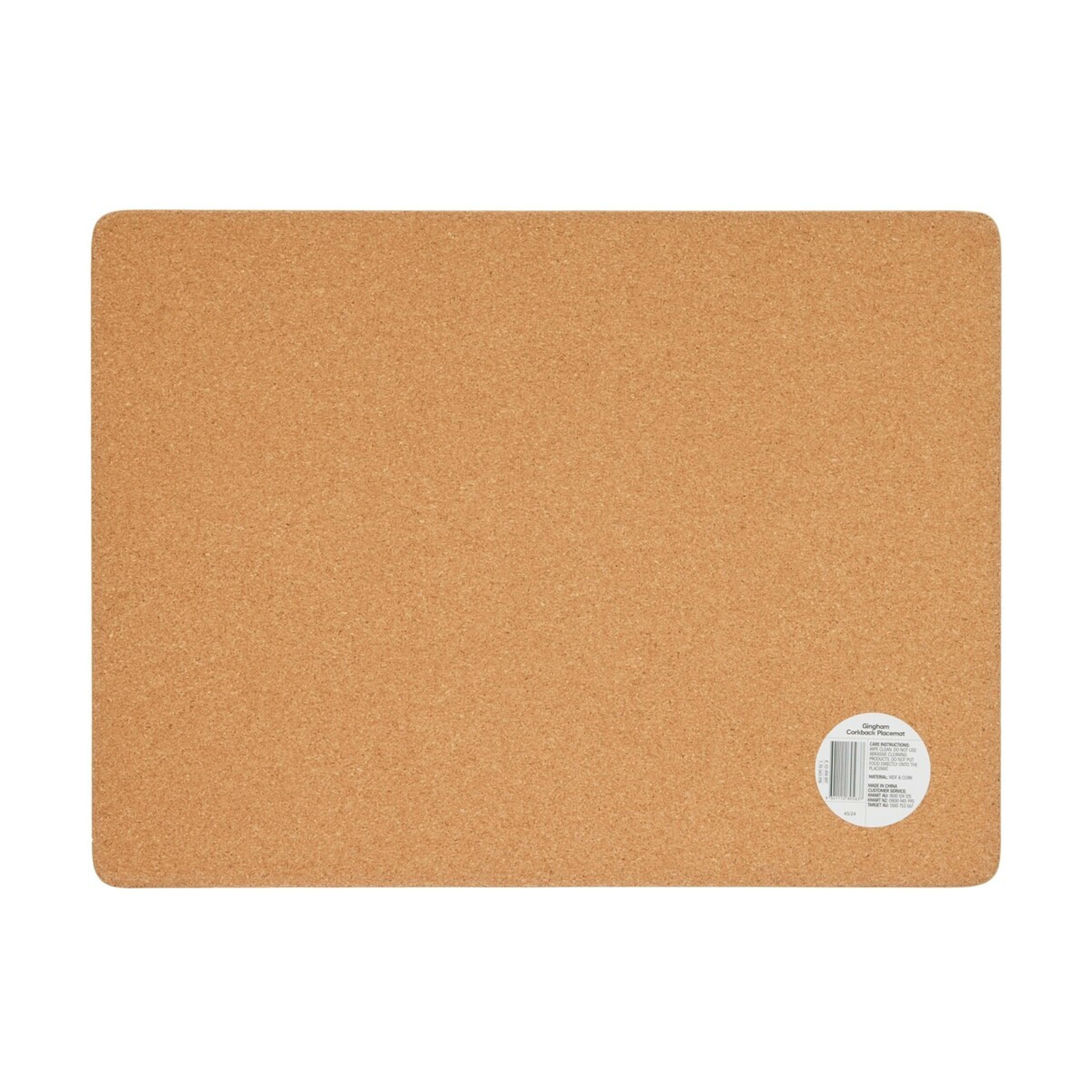 3 Gingham Corkback Placemat, 3 of 3