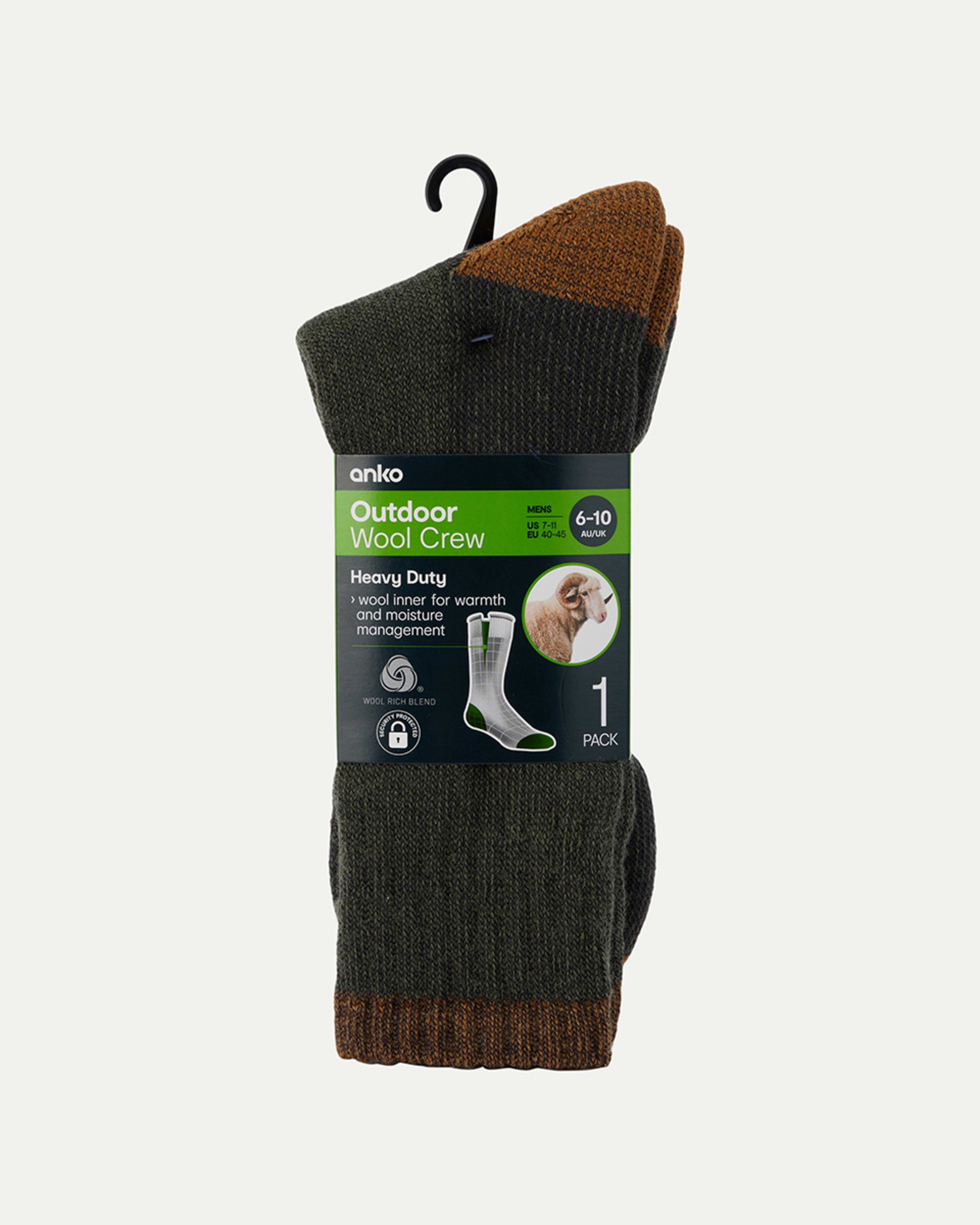 3 Outdoor Wool Crew Socks Oliverubber, 3 of 3
