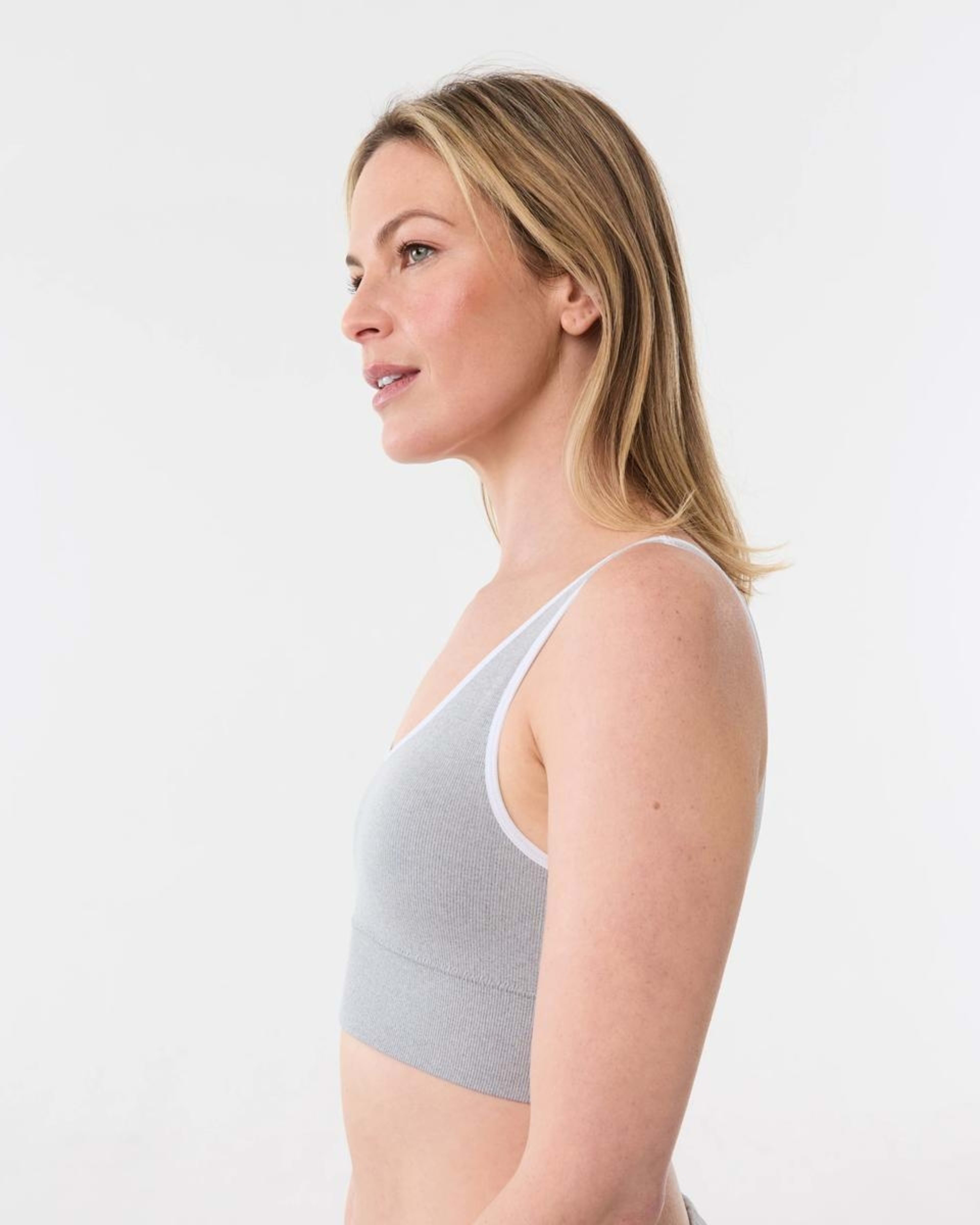 6 2 Pack Wirefree Seamfree Trim Crop Top BLUE MARINE, GREY MARLE, 6 of 9