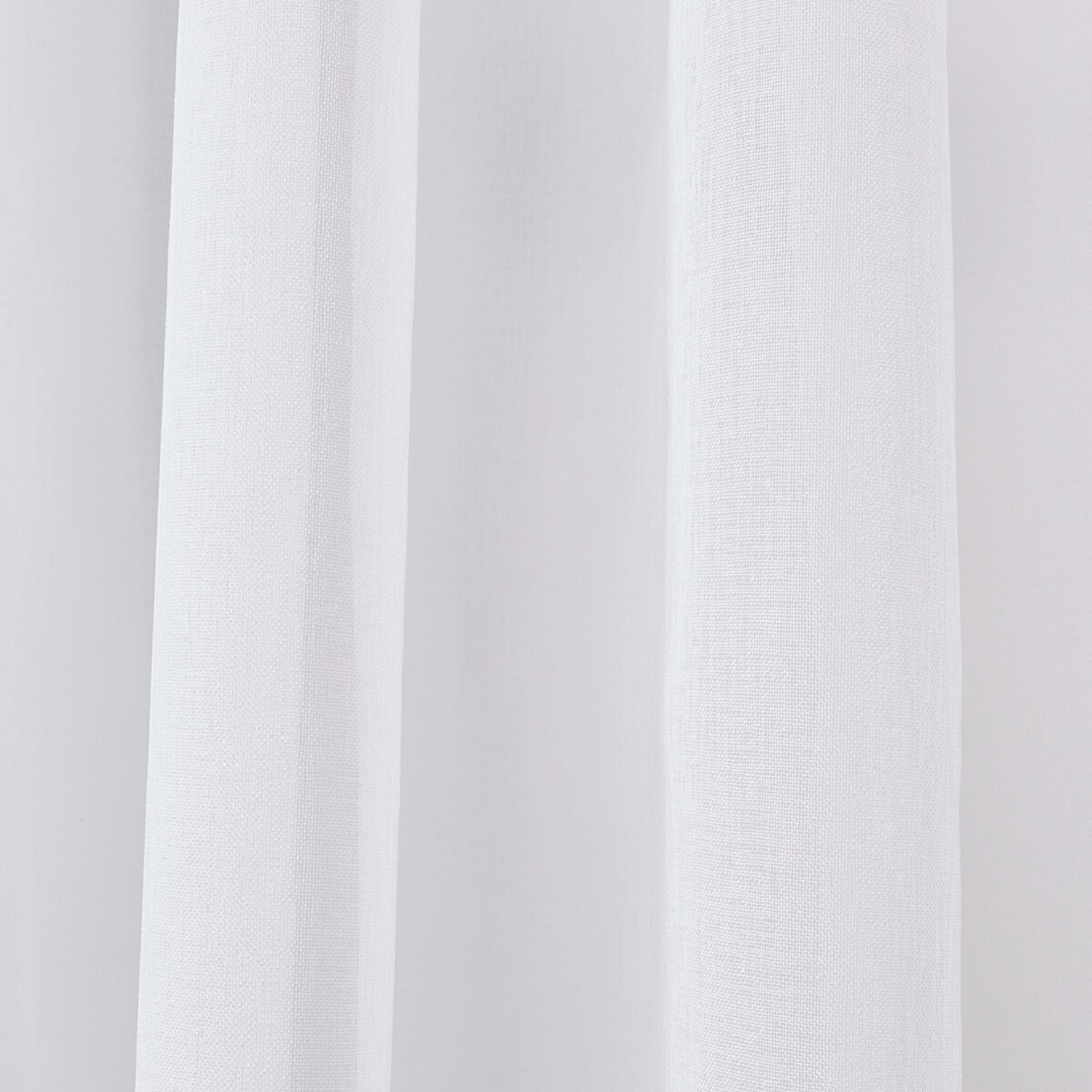 4 Toulouse Voile Tab Top Curtain White - ​​​​​​​120cm x 213cm, 4 of 7