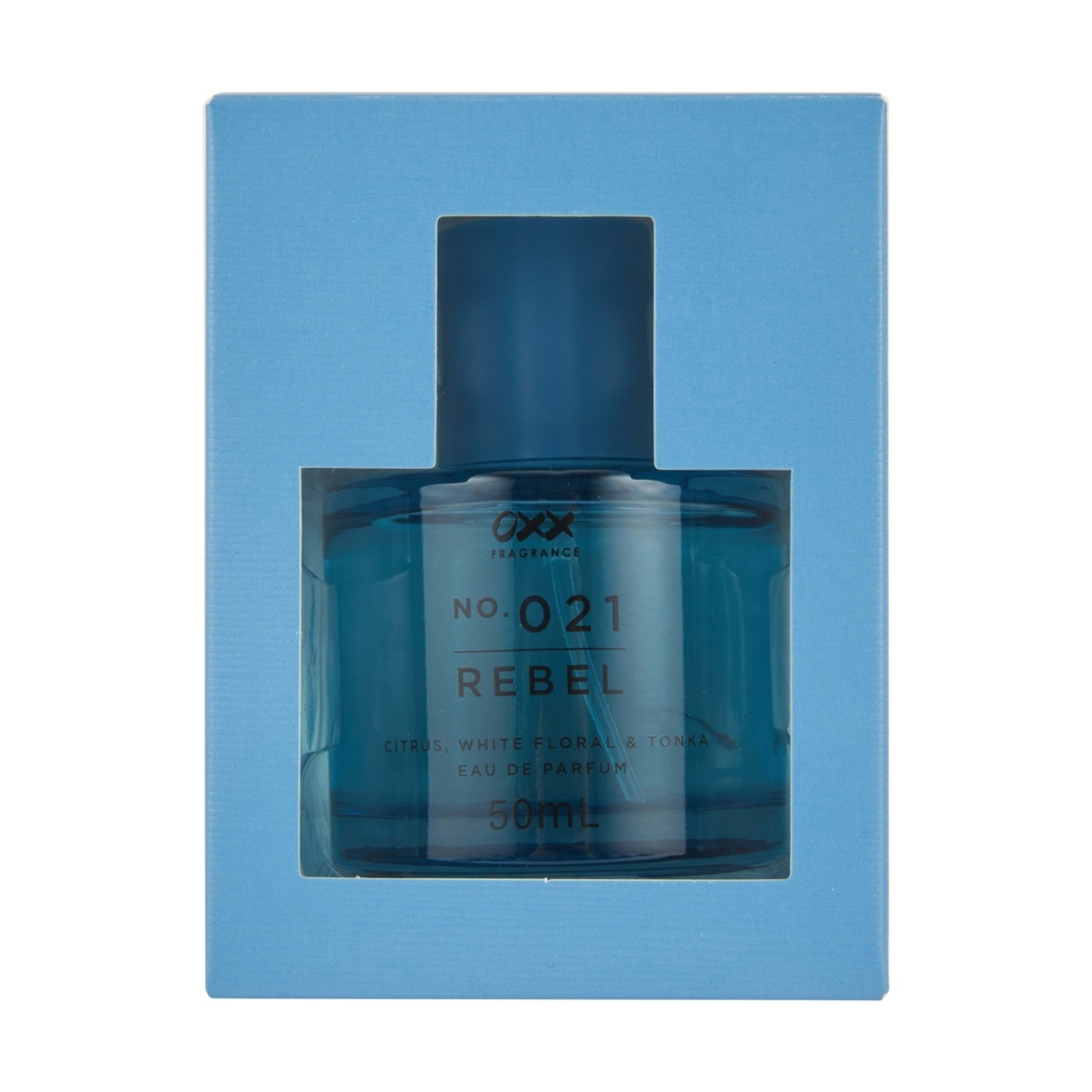 1 OXX Fragrance No. 021 Rebel Eau De Parfum 50ml - Citrus, White Floral and Tonka