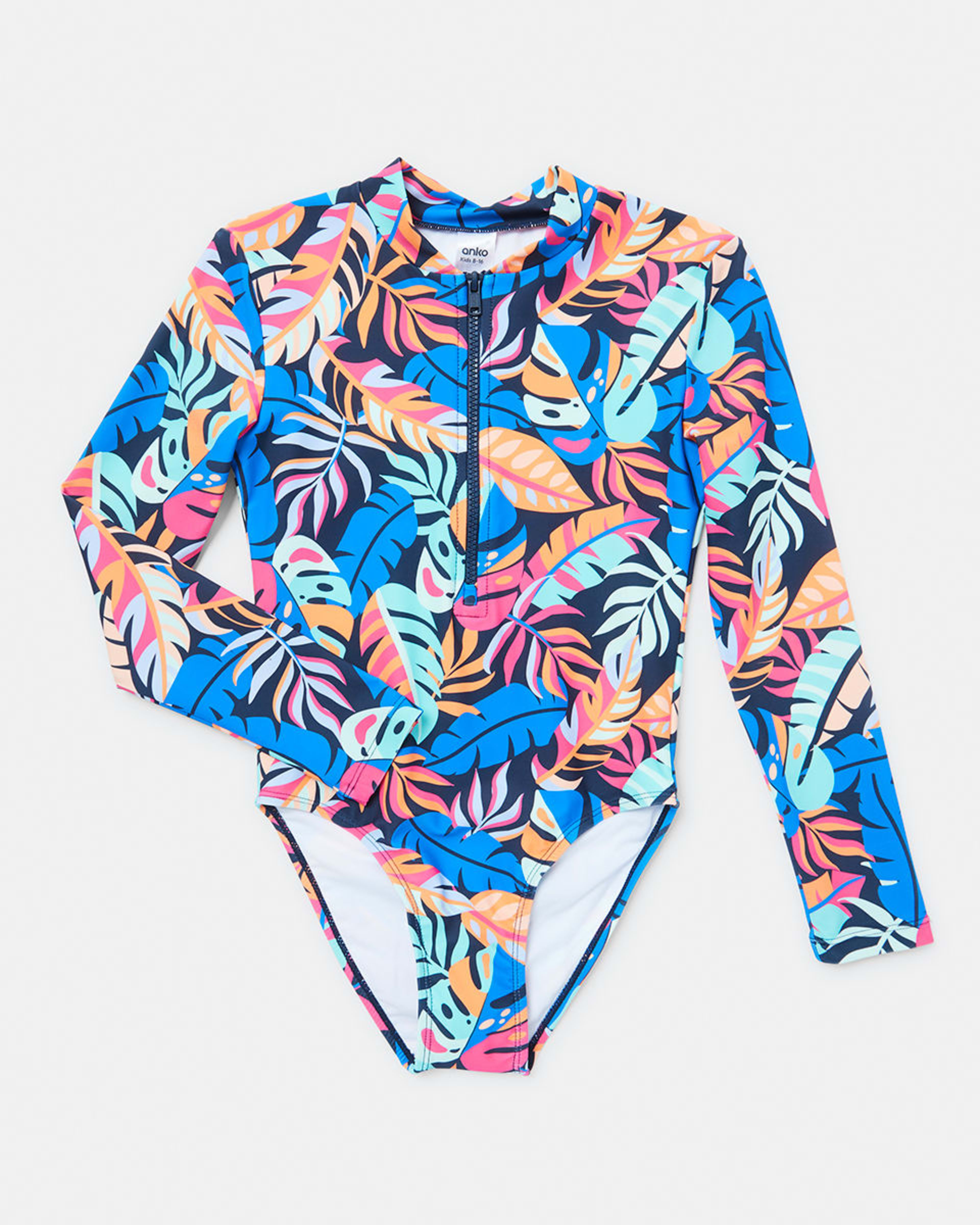 Long Sleeve Print Swimsuit Kmart
