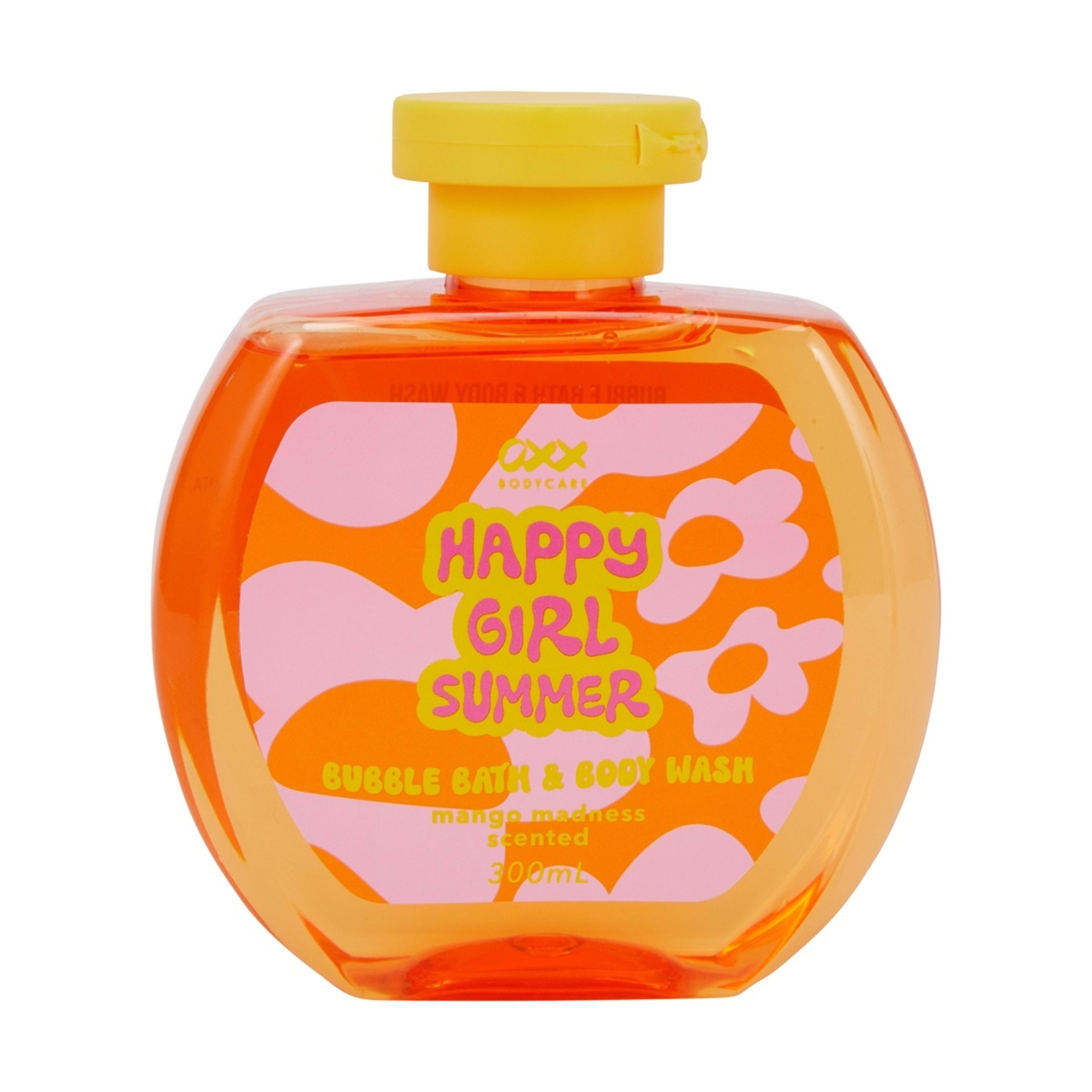 1 OXX Bodycare Happy Girl Summer Bubble Bath & Body Wash 300ml - Mango Madness Scented