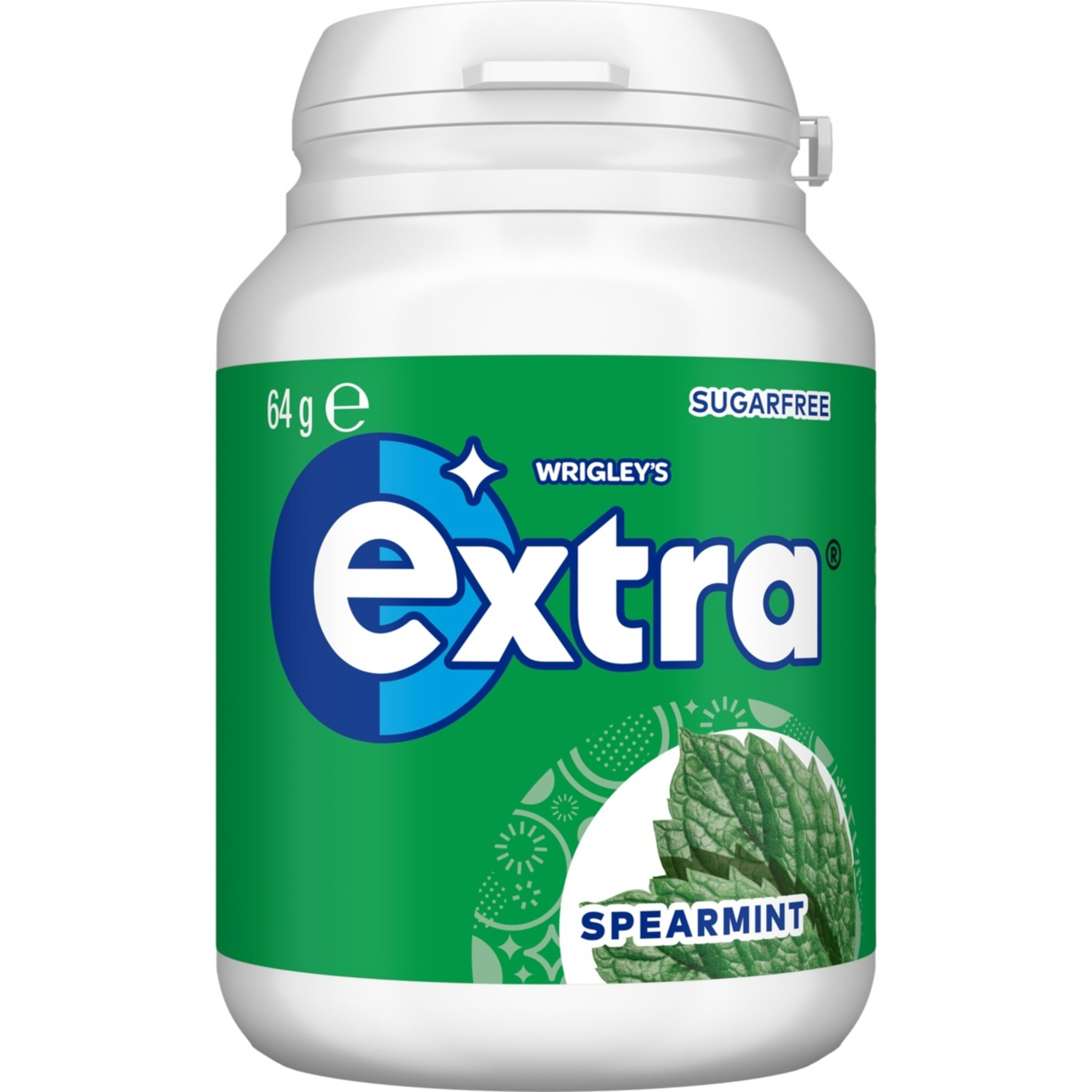 1 Wrigley's Extra Spearmint Sugar Free Chewing Gum Bottle 64g