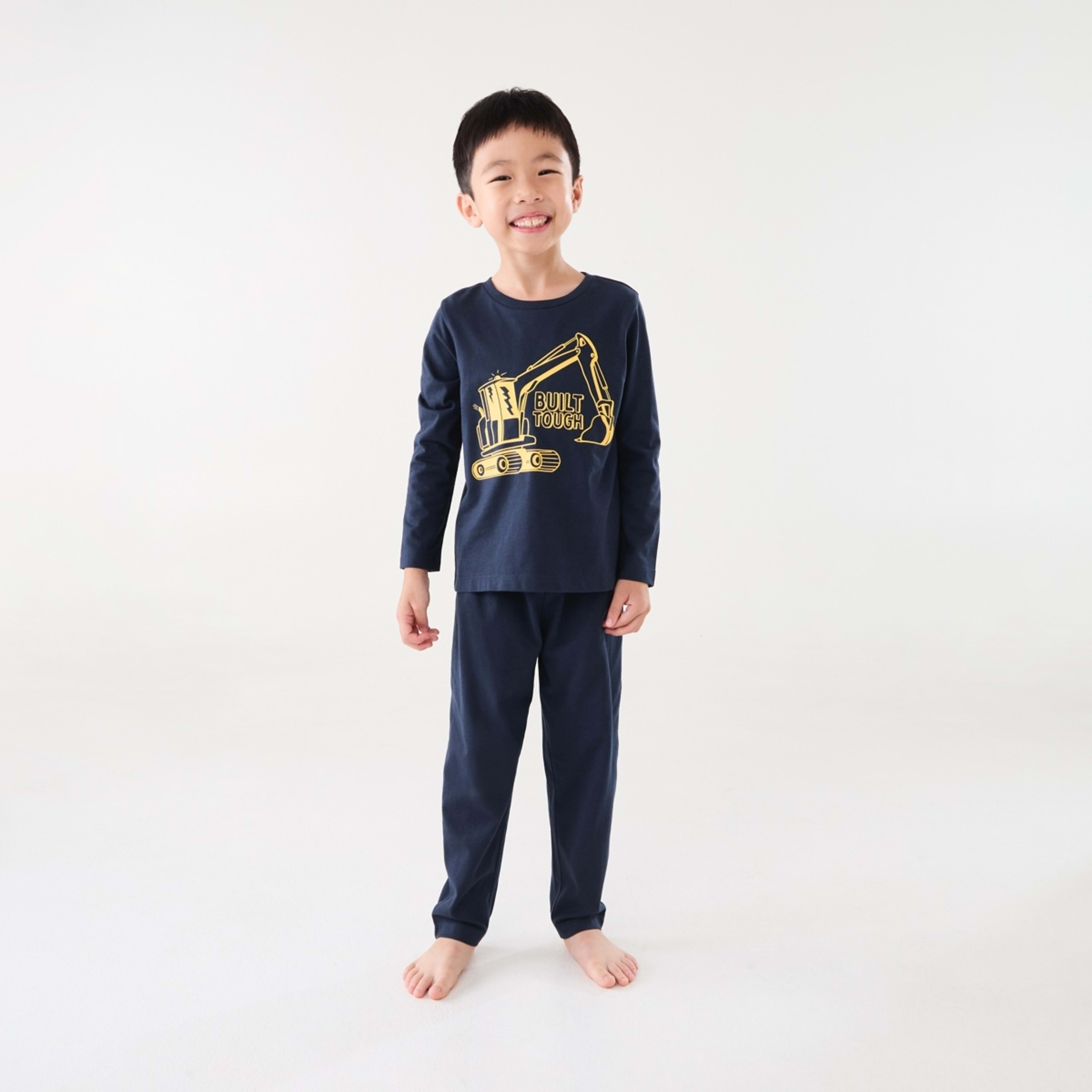 1 Knit Pyjama Set Built Tough Navy, 1 of 9