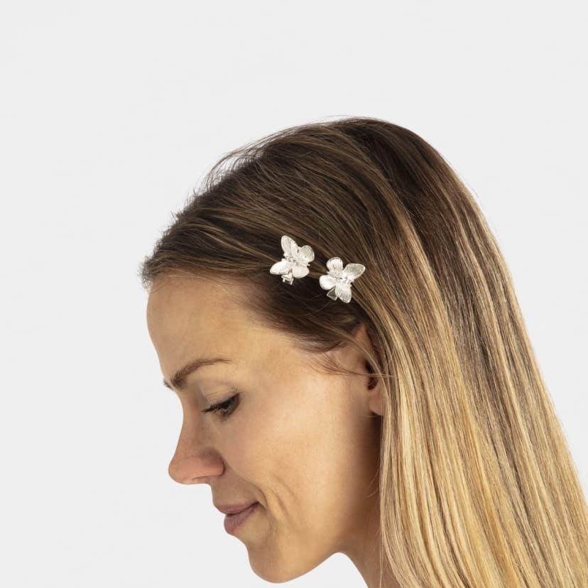 4 Pack Silver Tone Mini Butterfly Hair Clips Kmart NZ