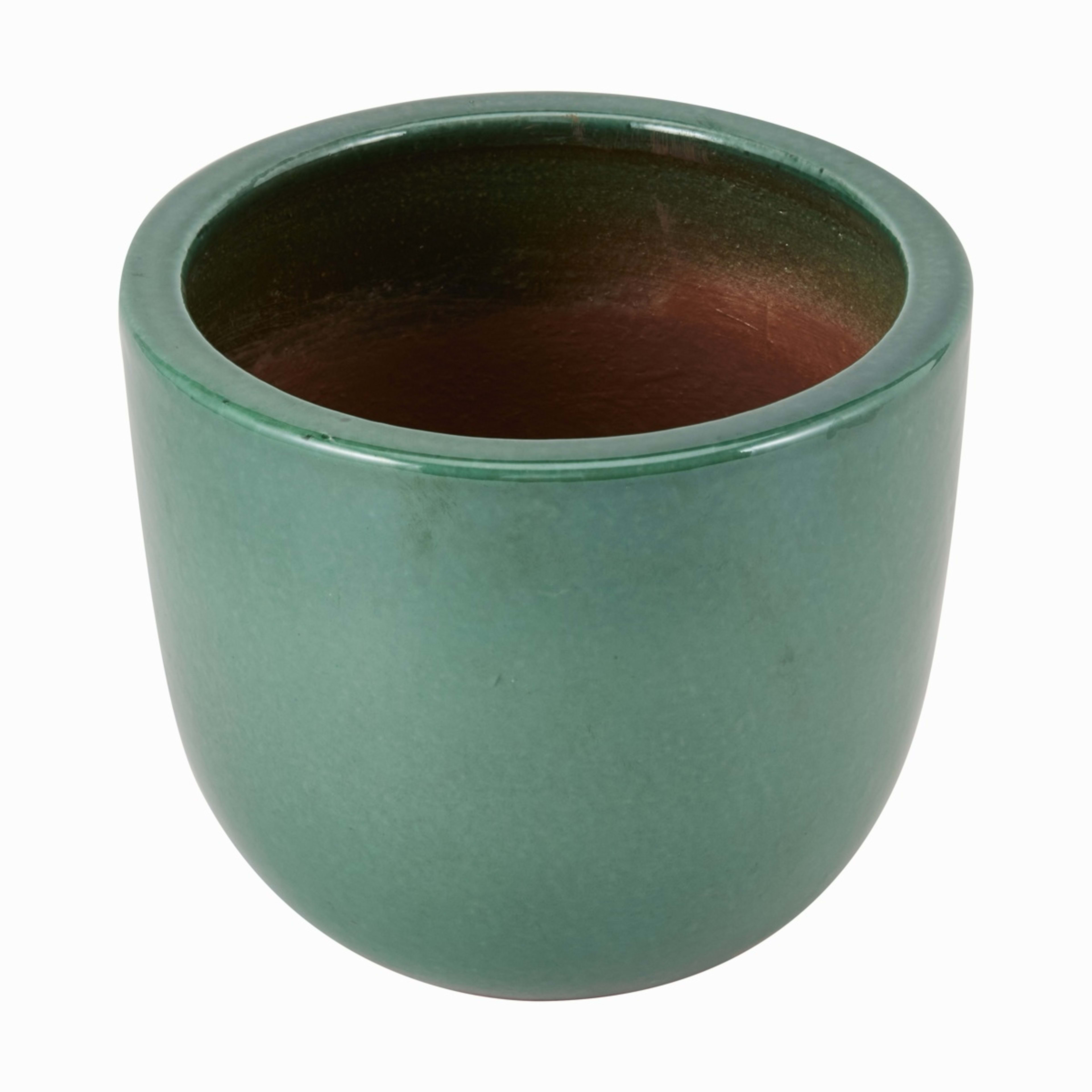 1 Glazed Green Pot
