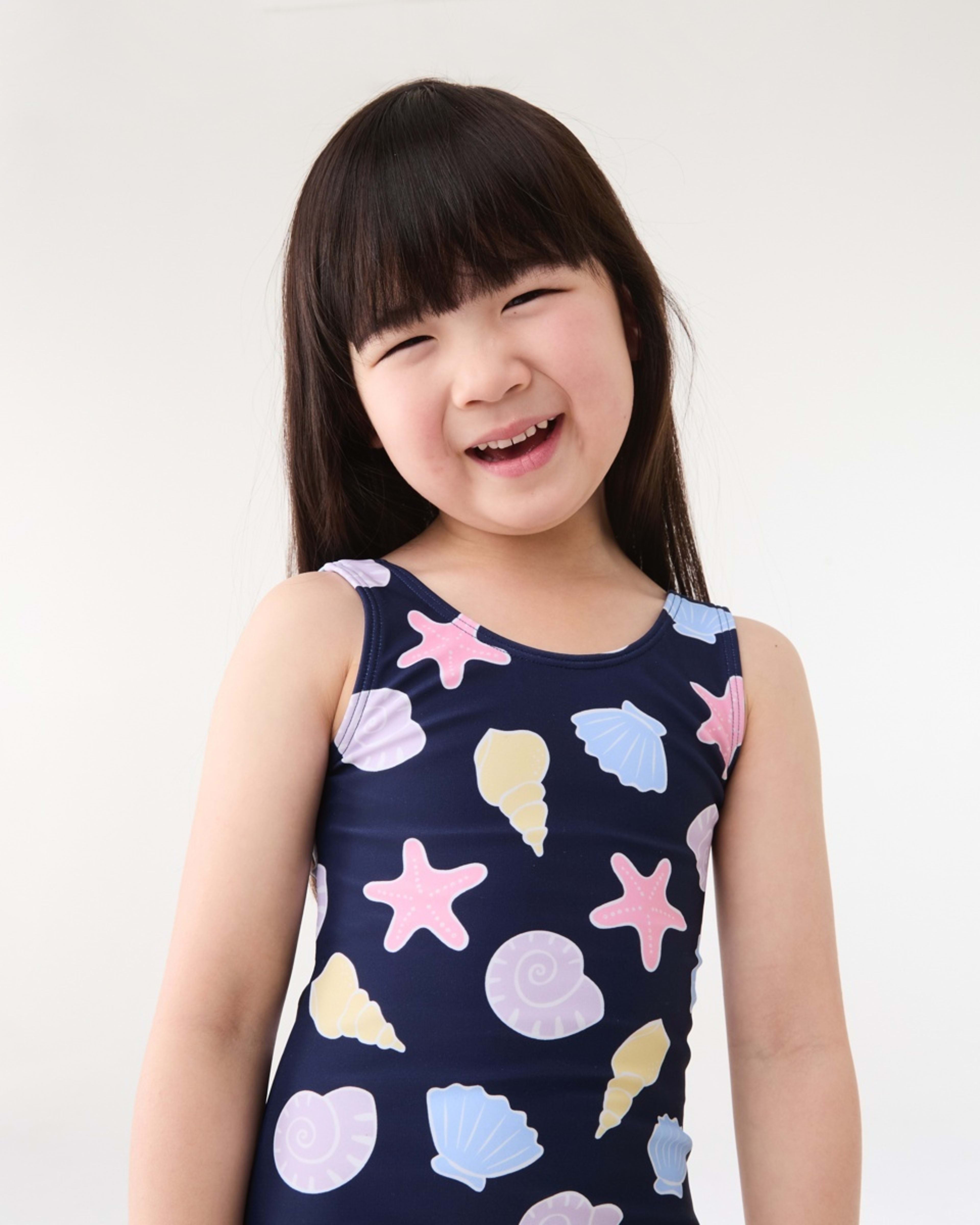 2 One Piece Swimsuit SEA SHELL DEEP INDIGO, 2 of 8