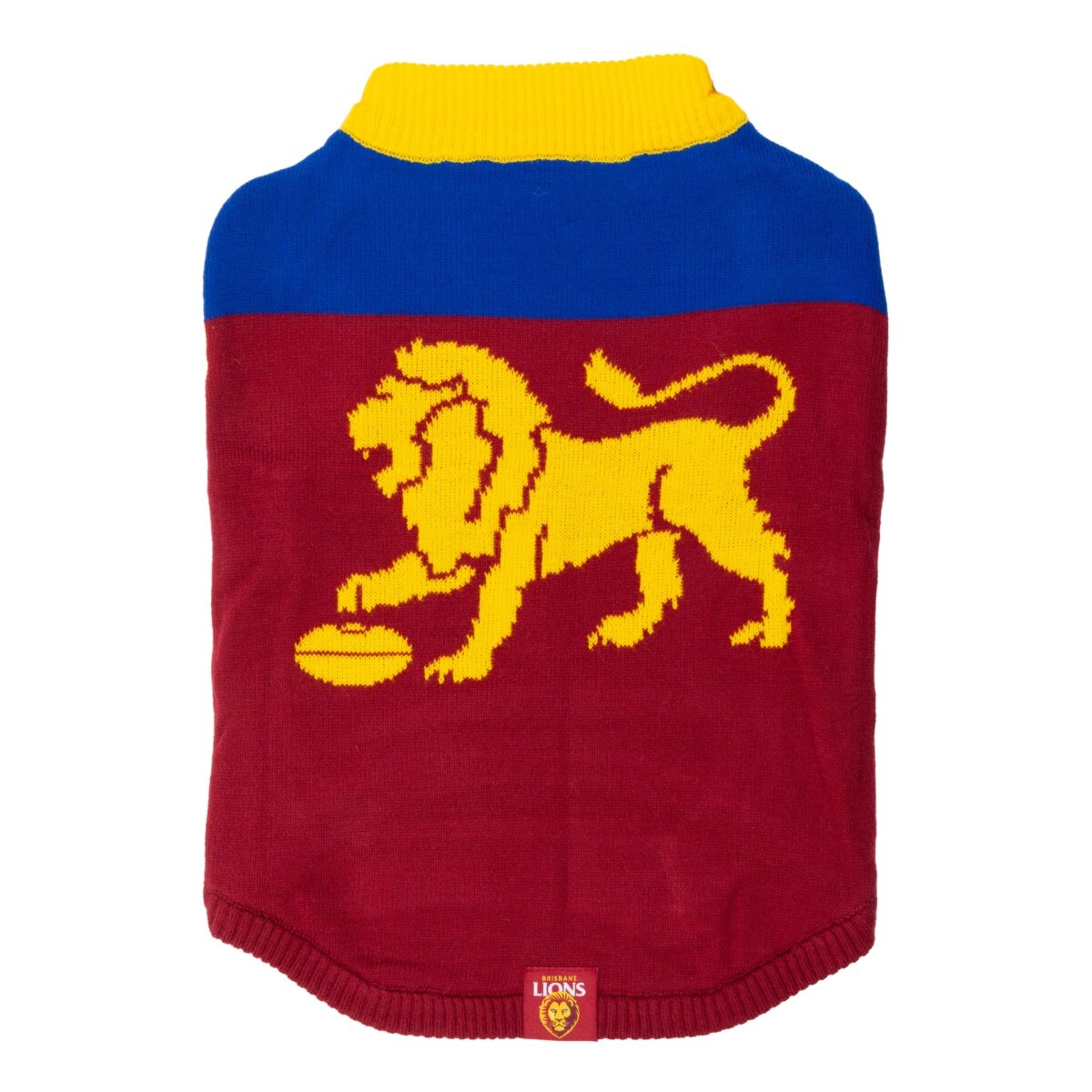 1 AFL Brisbane Lions Pet Jumper - Large, 1 of 3