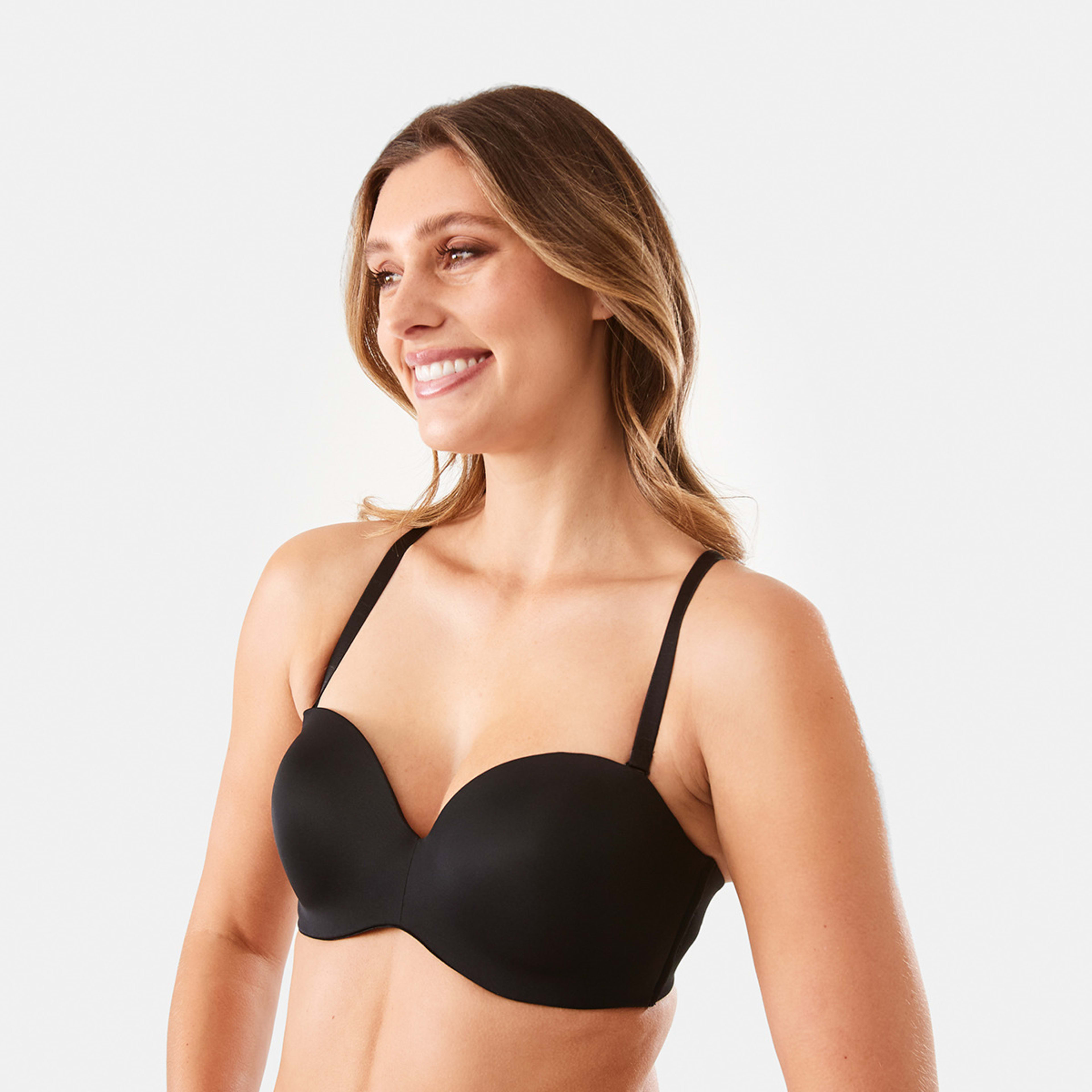 2 Hidden Underwire Strapless Bra Black, 2 of 10