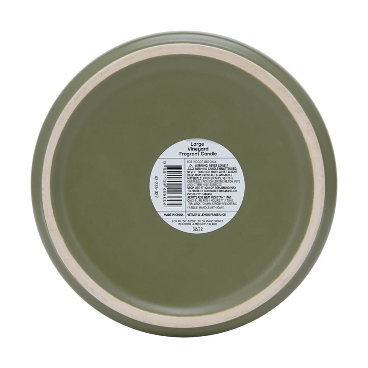 Large Vineyard Fragrant Candle Kmart