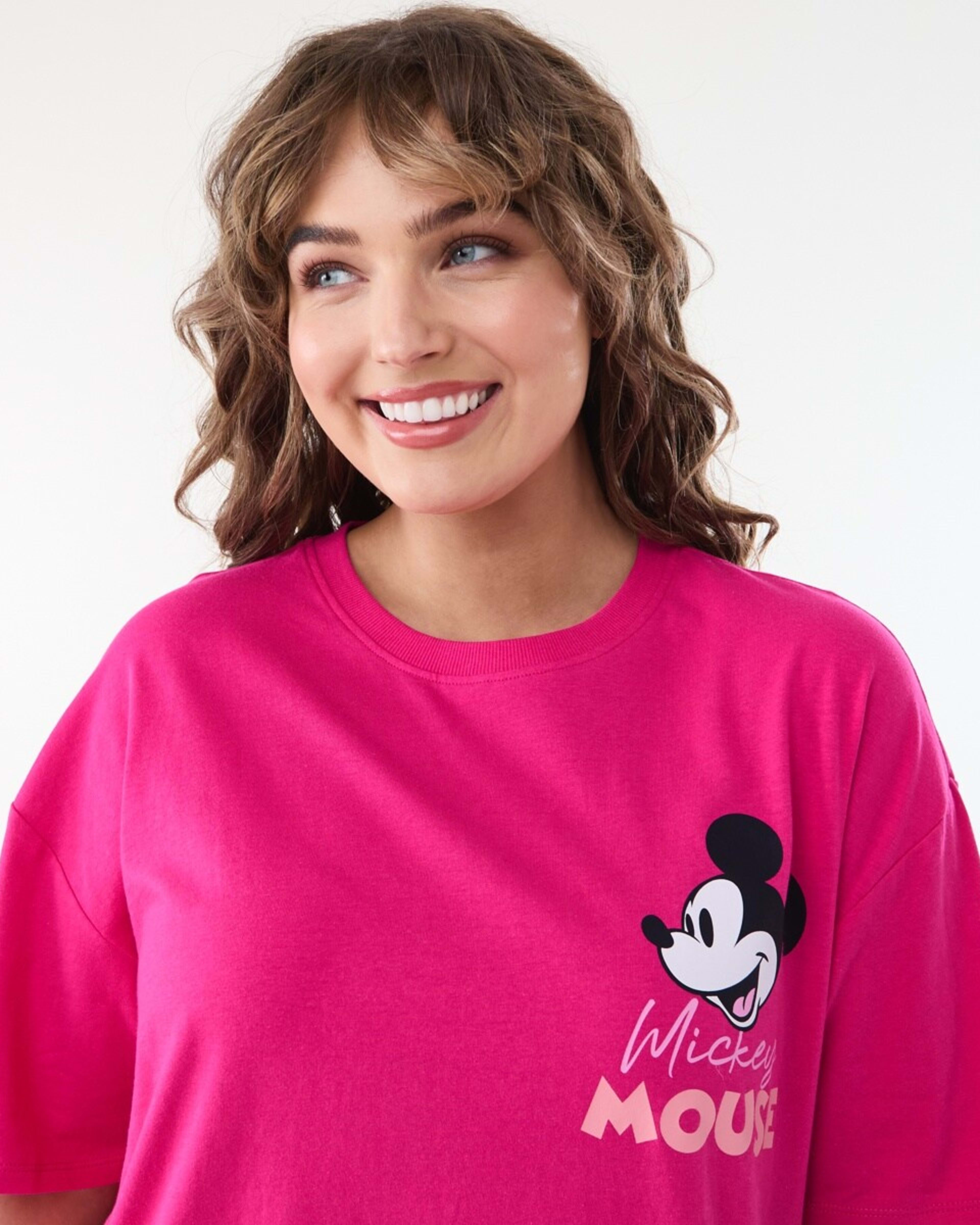 4 Short Sleeve Mickey Mouse License T-shirt MICKEY BEETROOT PINK, 4 of 6