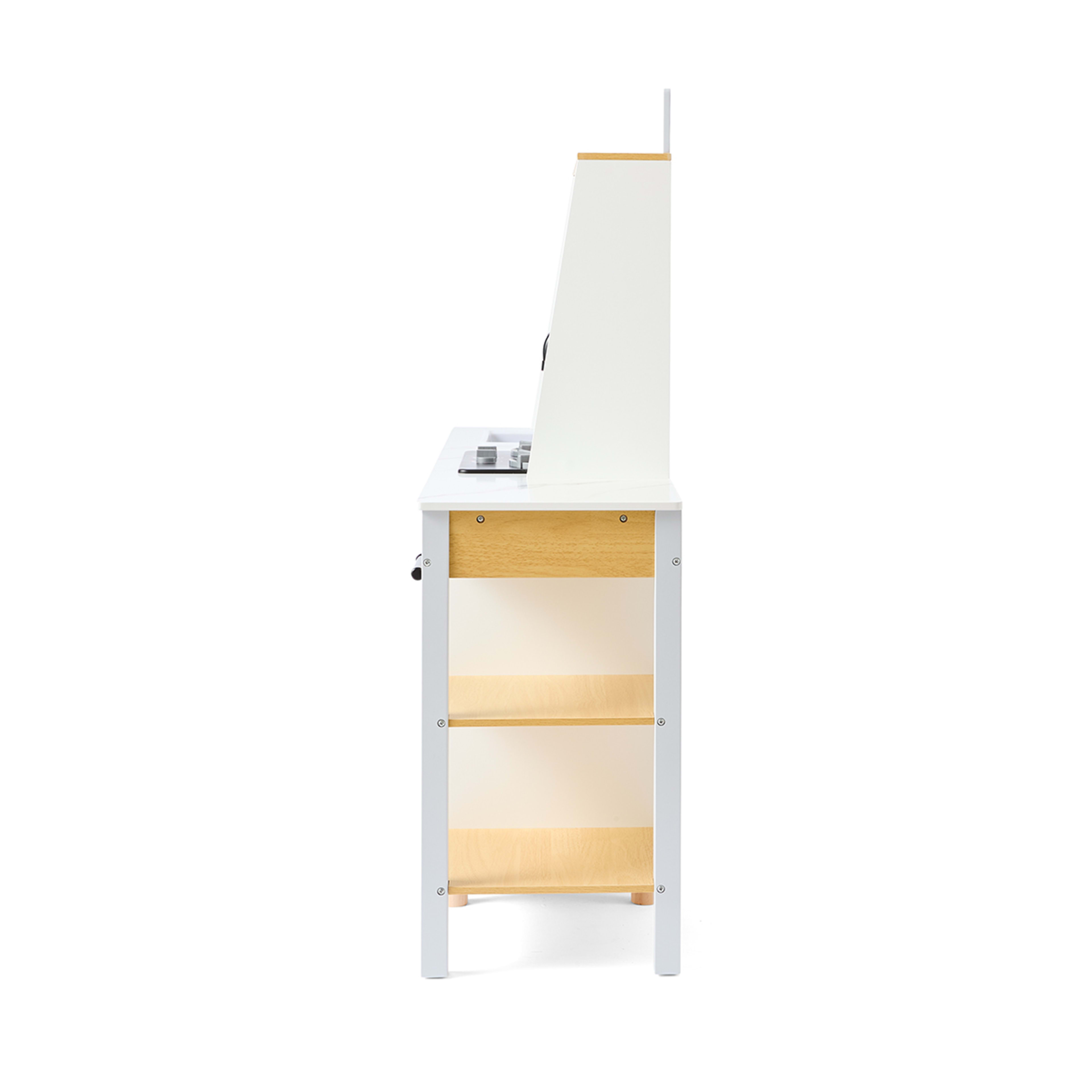 3 Wooden Deluxe Kitchen with Light and Sound Stove Toy, 3 of 10