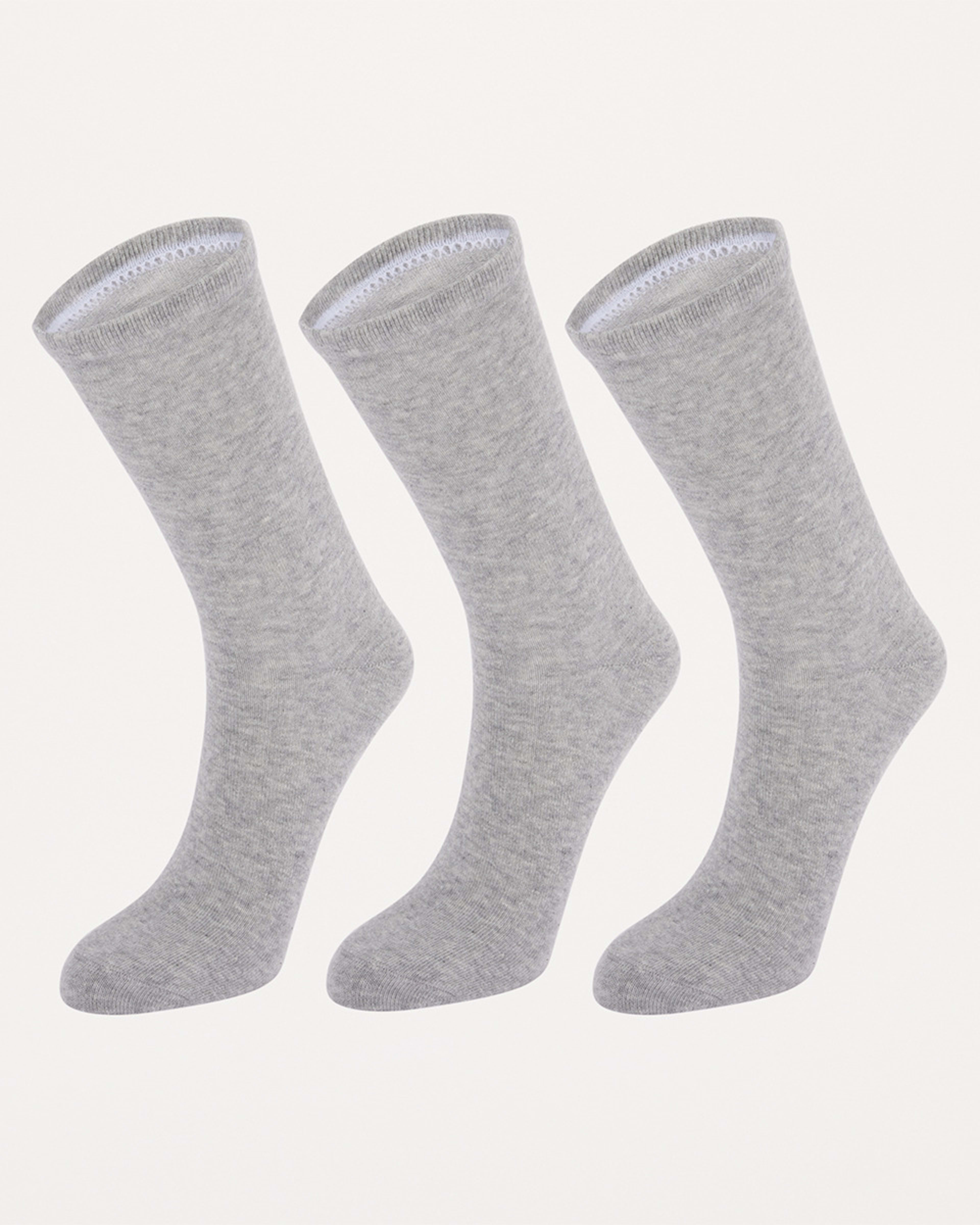1 3 Pack Crew Socks SILVER MARLE, 1 of 3