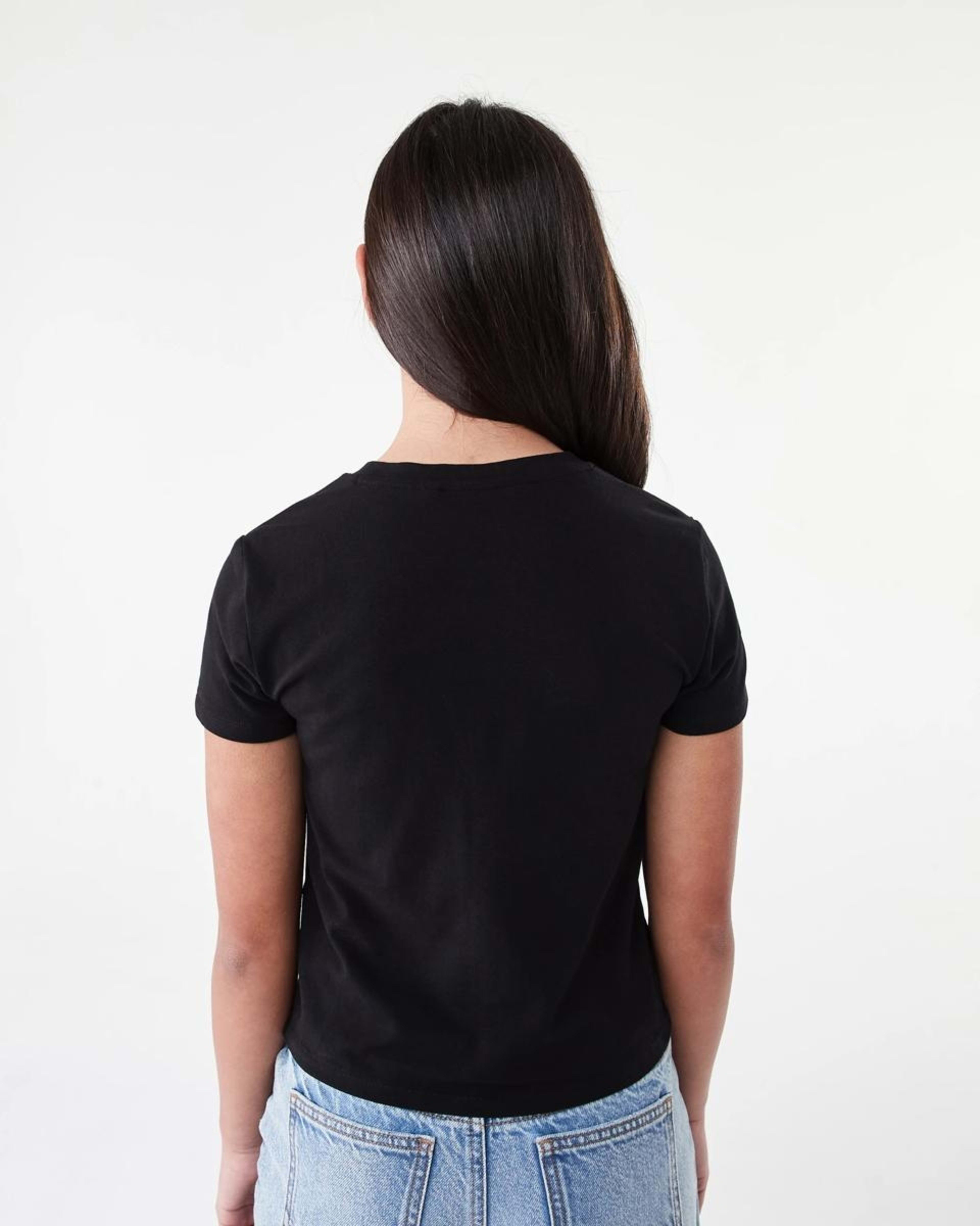 2 Short Sleeve Embellished Baby T-shirt Blk Bow, 2 of 7