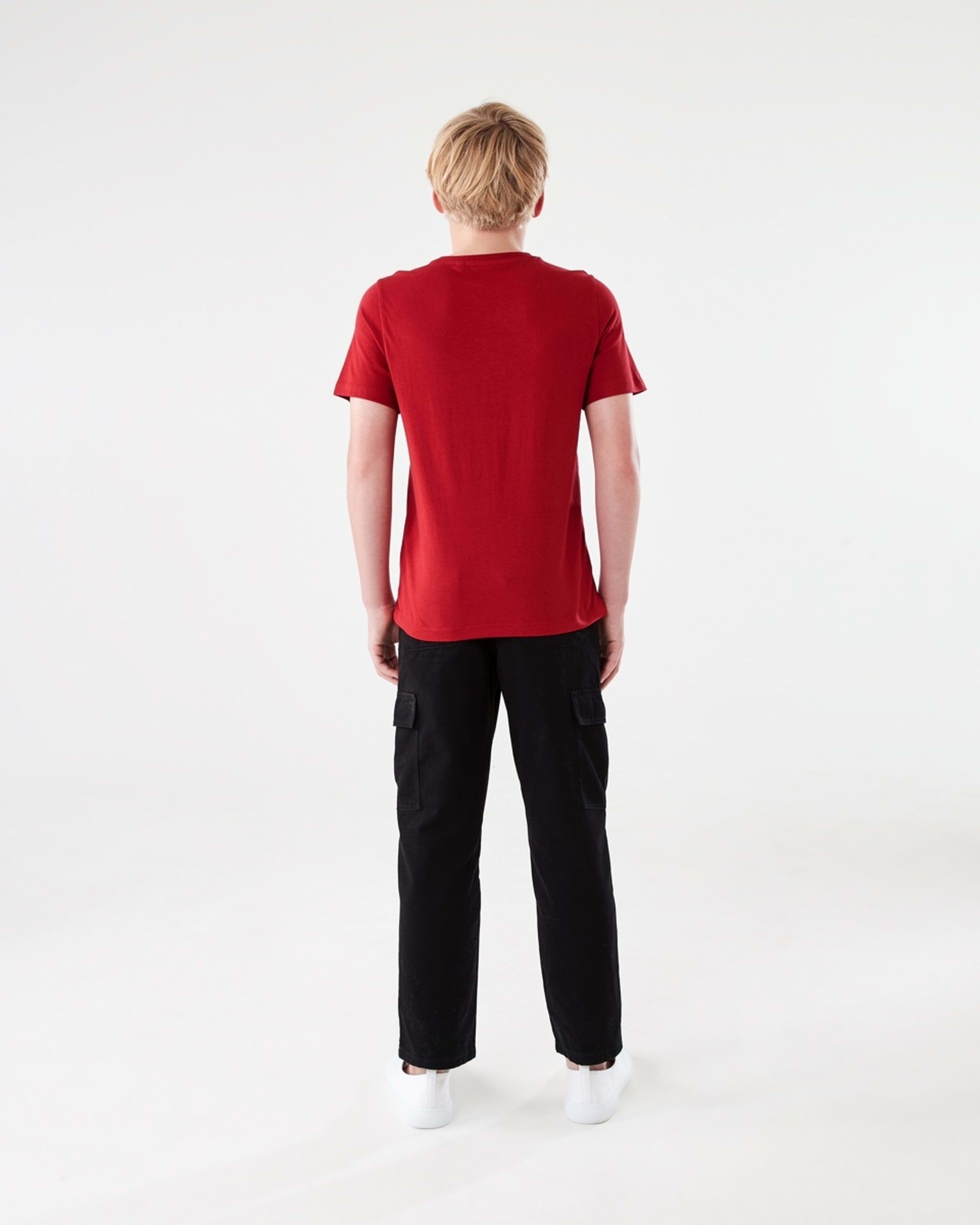 6 Short Sleeve Print T-shirt ALWAYS FOCUSED BBALL RED, 6 of 6