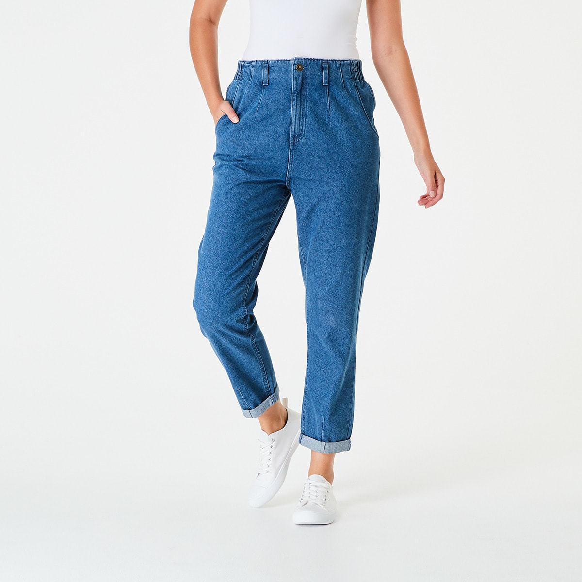 Flat Front Relaxed Jeans - Kmart