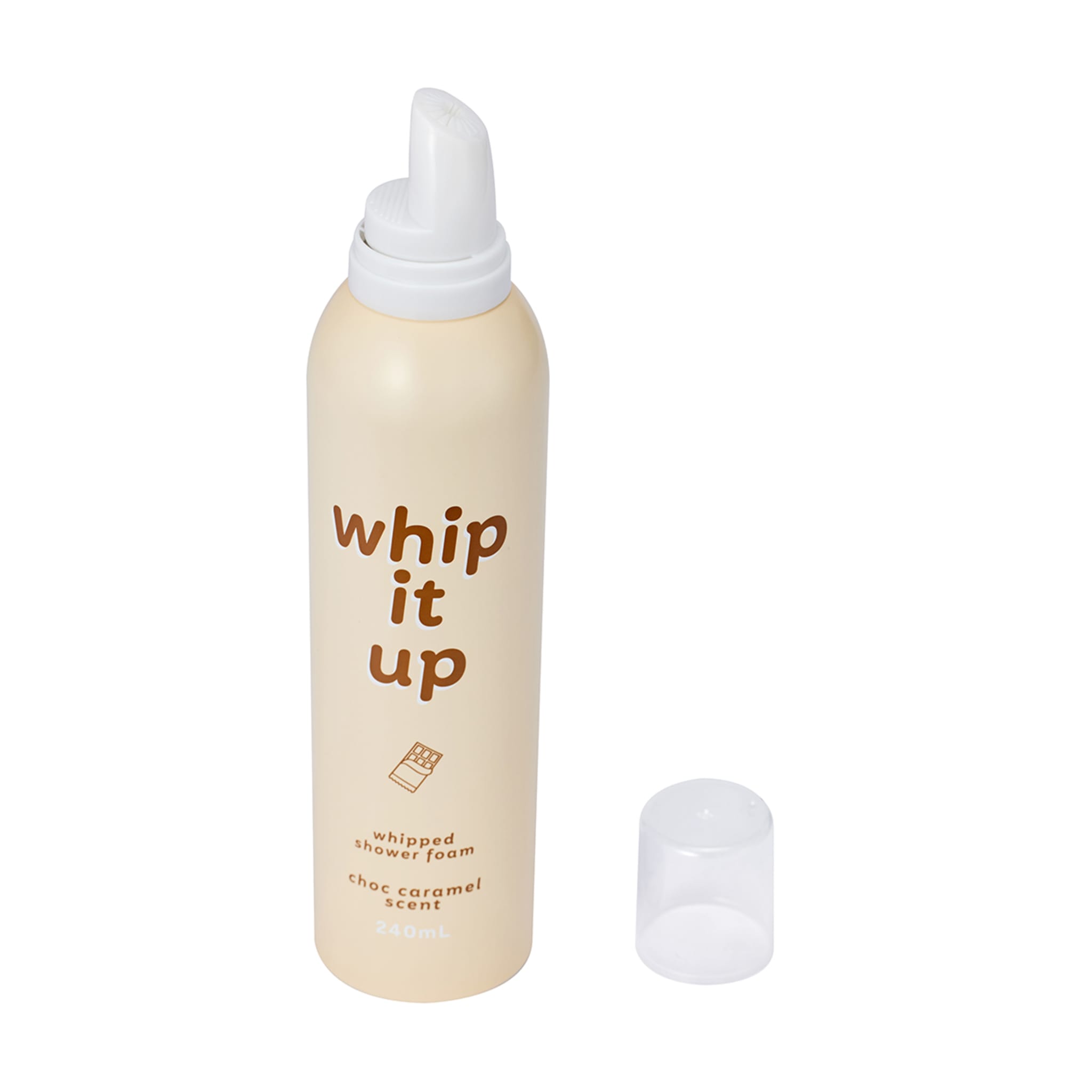 Whip It Up Whipped Shower Foam 240ml Choc Caramel Scent Kmart