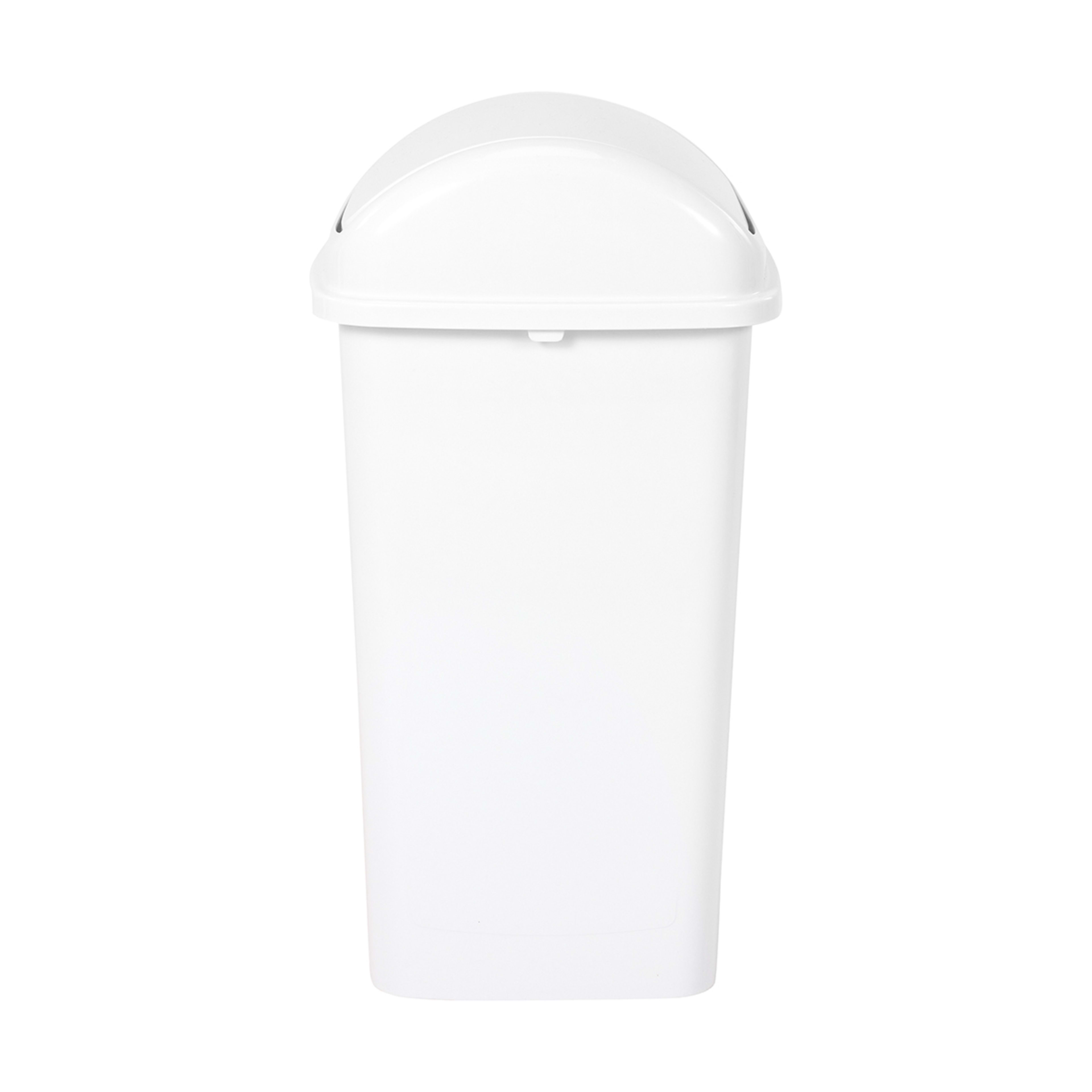 5 27L Swing Top Bin - White, 5 of 7