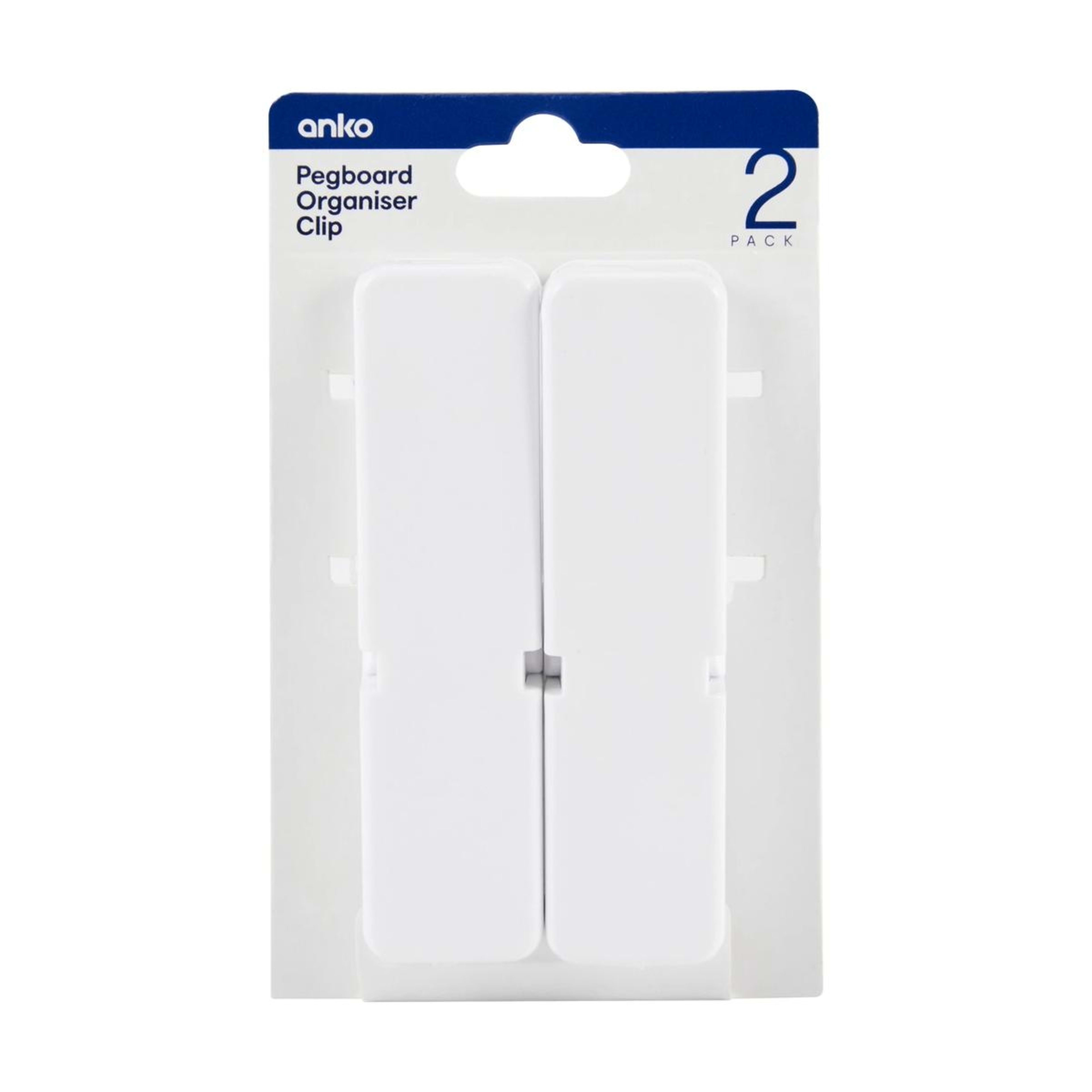 6 2 Pack Pegboard Organiser Clip, 6 of 6
