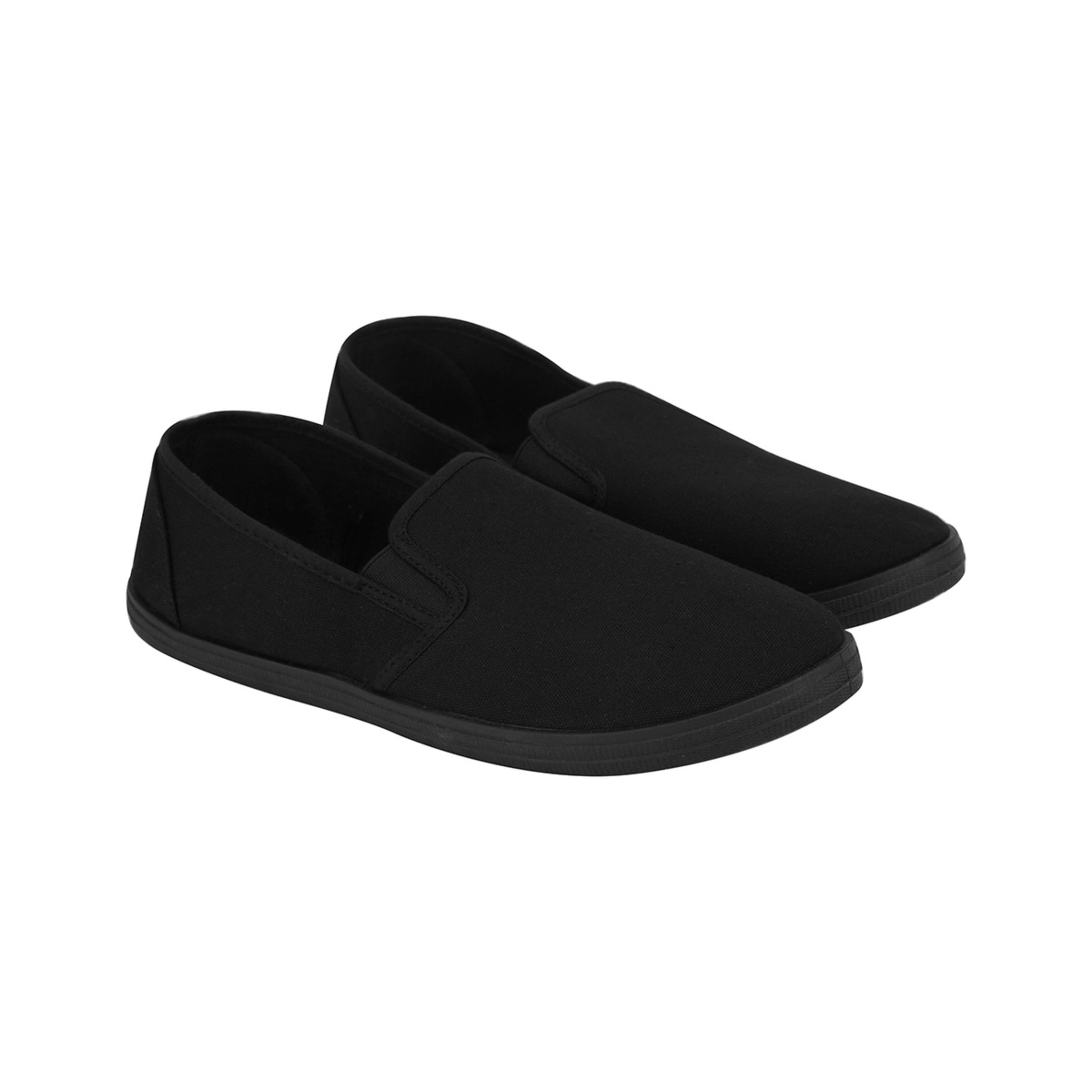 4 Everyday Canvas Slip On Shoes Black, 4 of 5