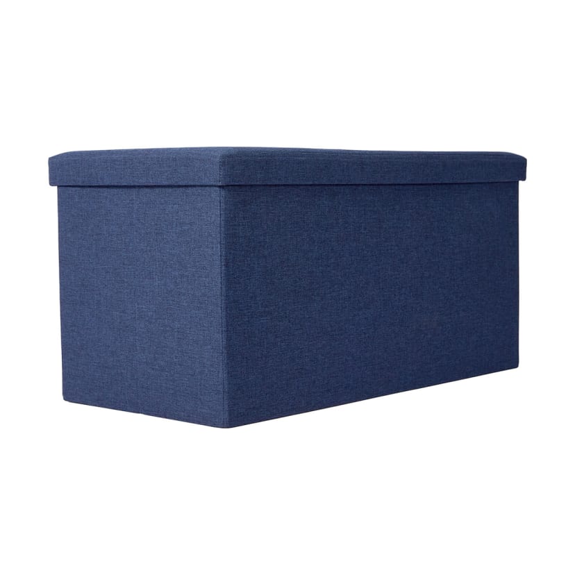 Bench Seat Storage Box Blue Kmart