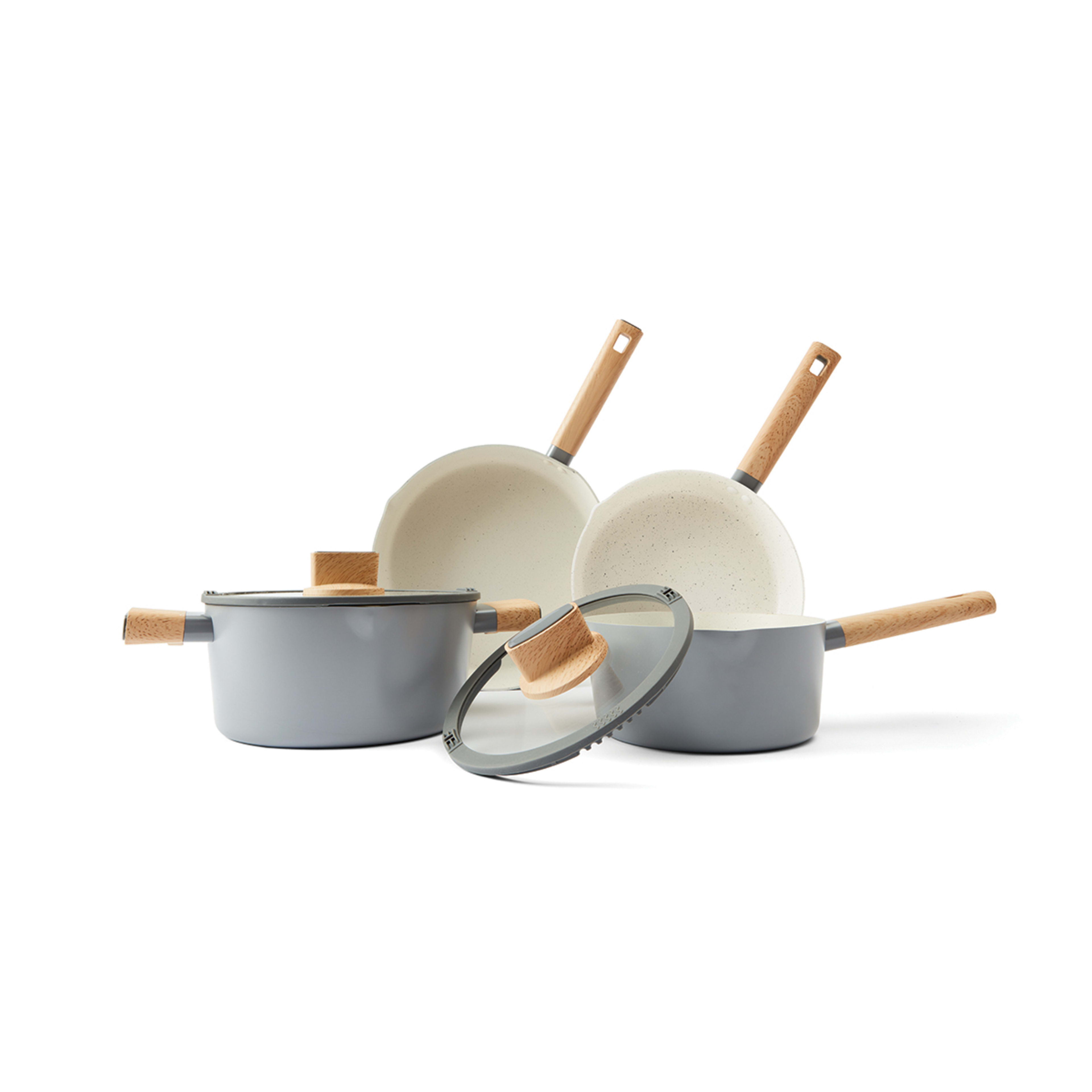 1 4 Piece Wood Look Cookware Set, 1 of 10