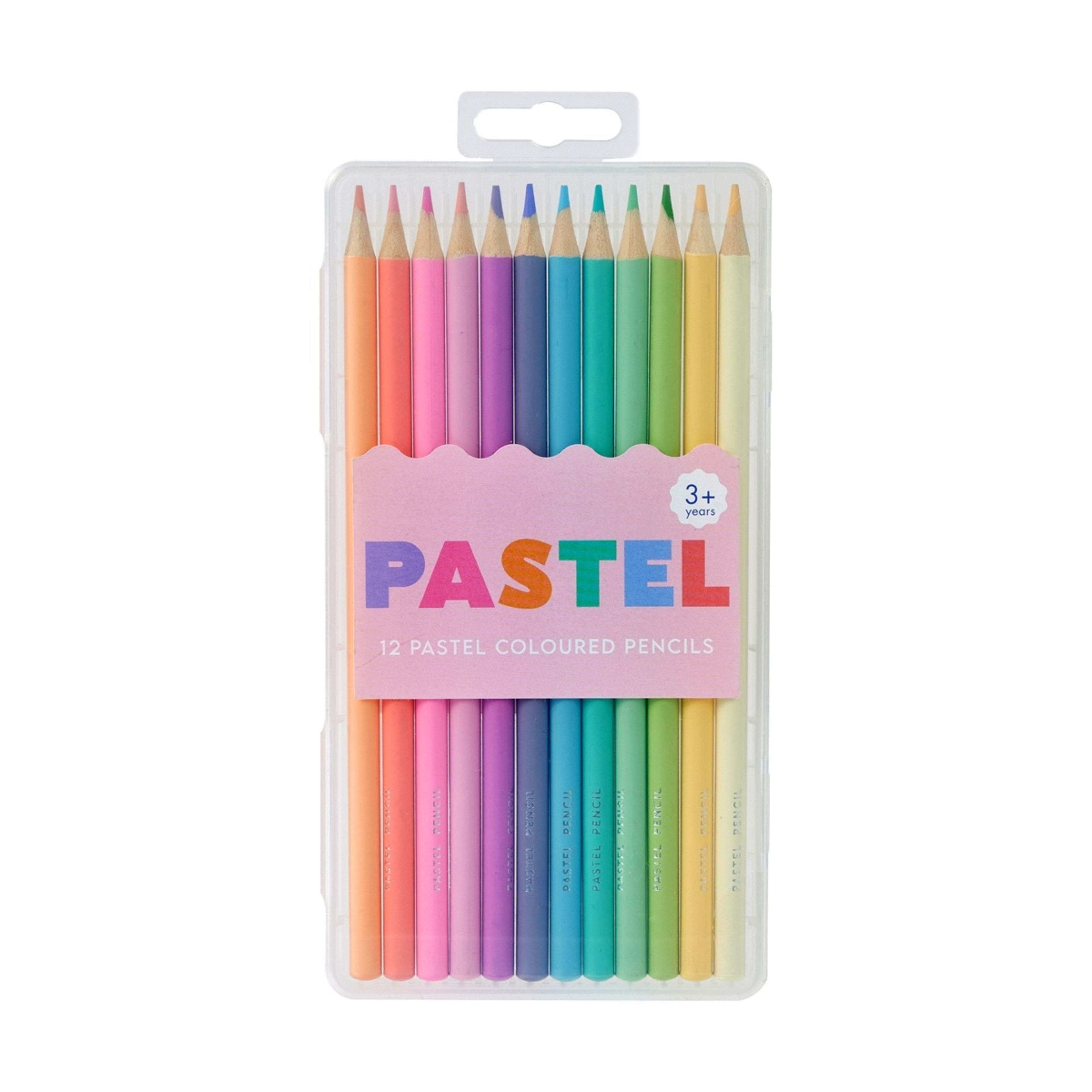 1 12 Pack Pastel Coloured Pencils
