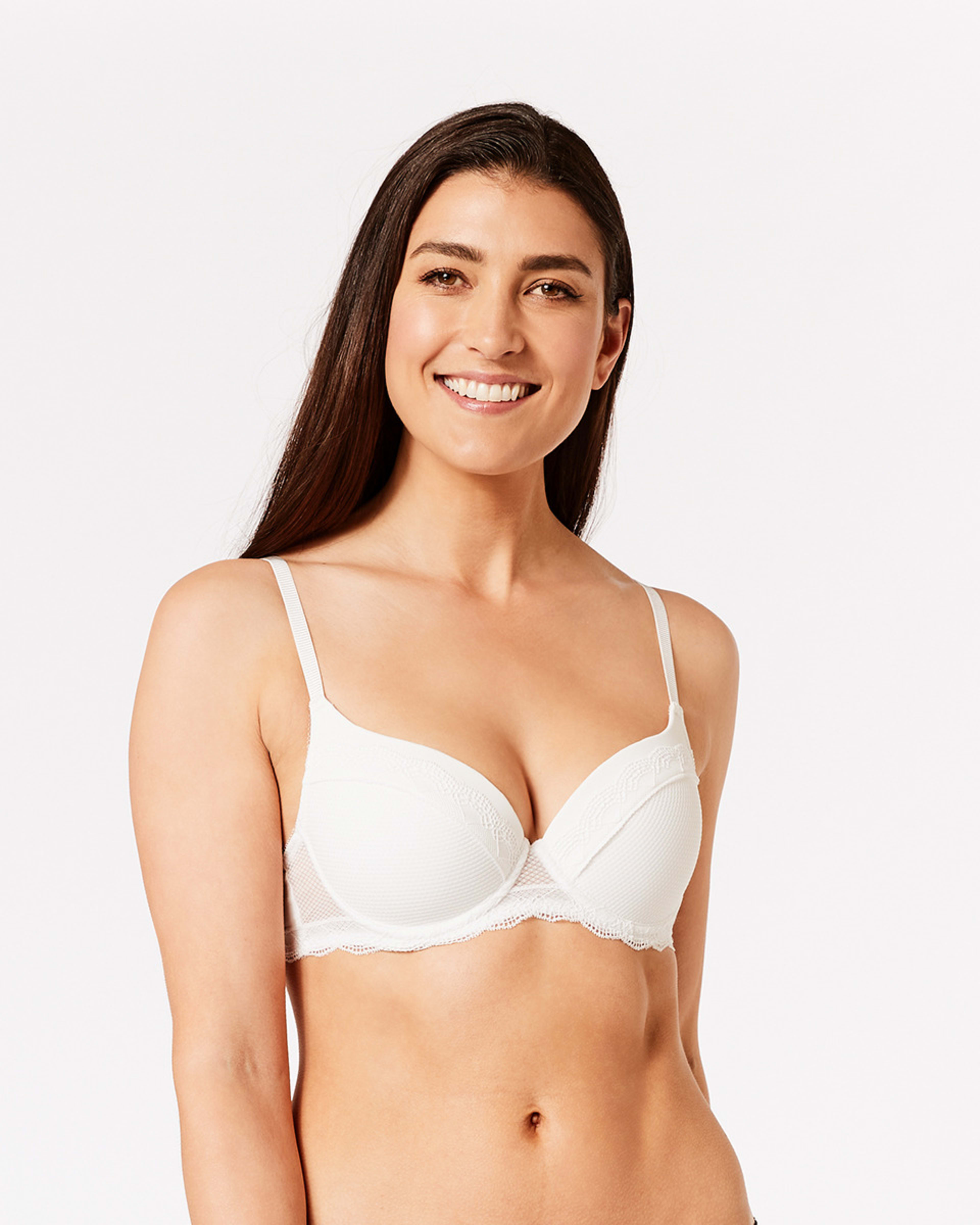 1 Double Push-Up Lace Bra OFF WHITE, 1 of 4