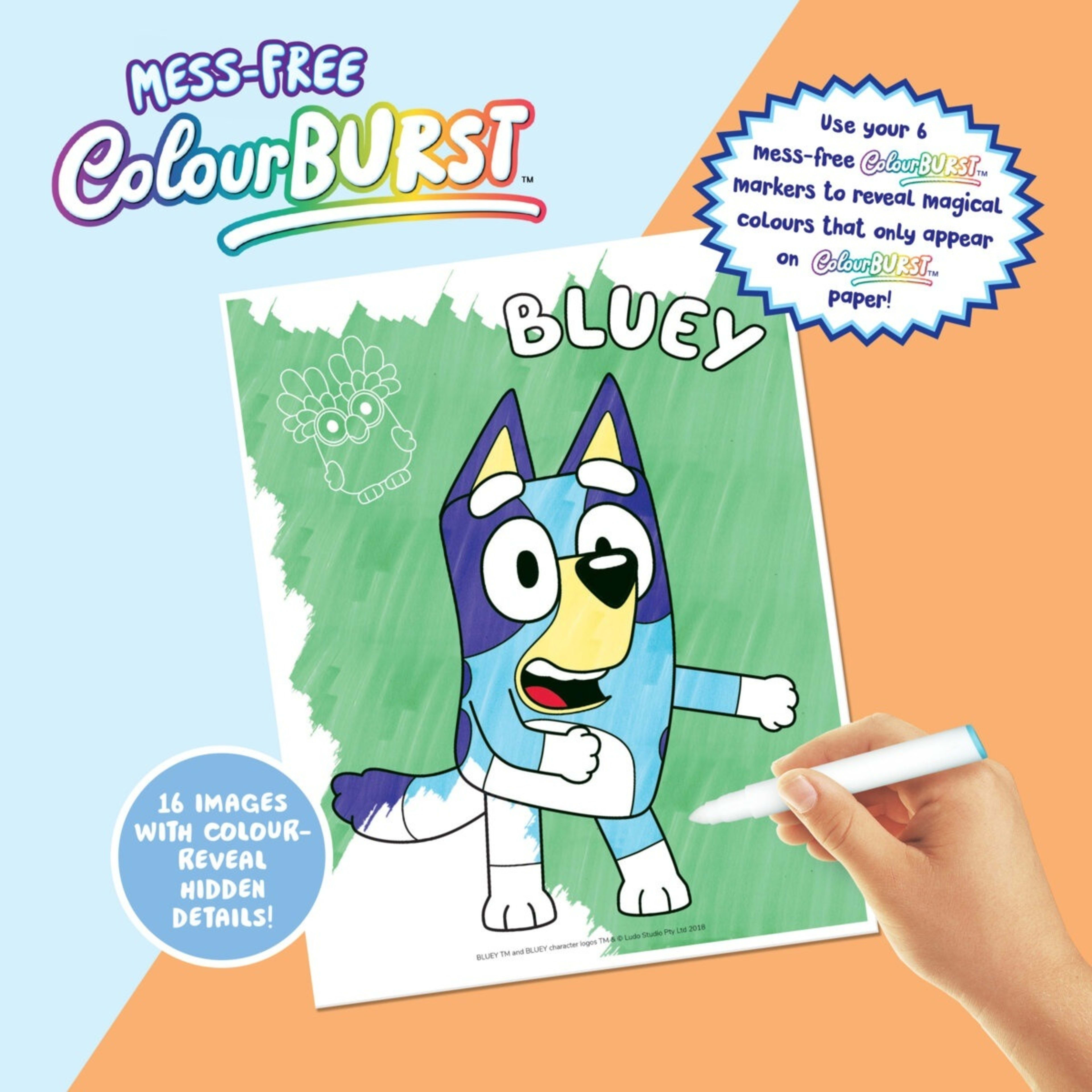 INKredibles Bluey Mess-Free ColourBurst Activity Kit - Book - Kmart