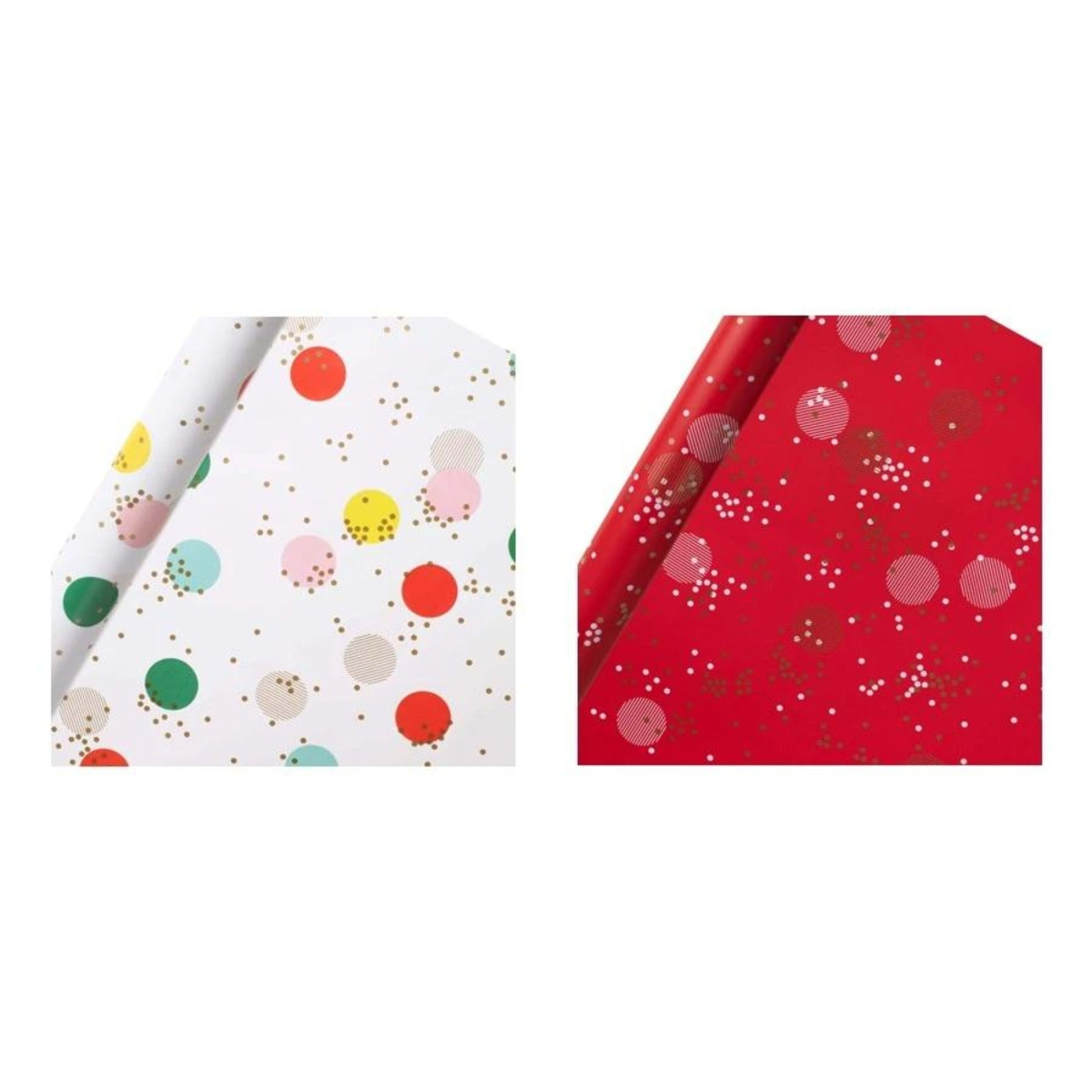 1 Hallmark Christmas Gift Wrap Roll - Merry, Assorted, 1 of 3