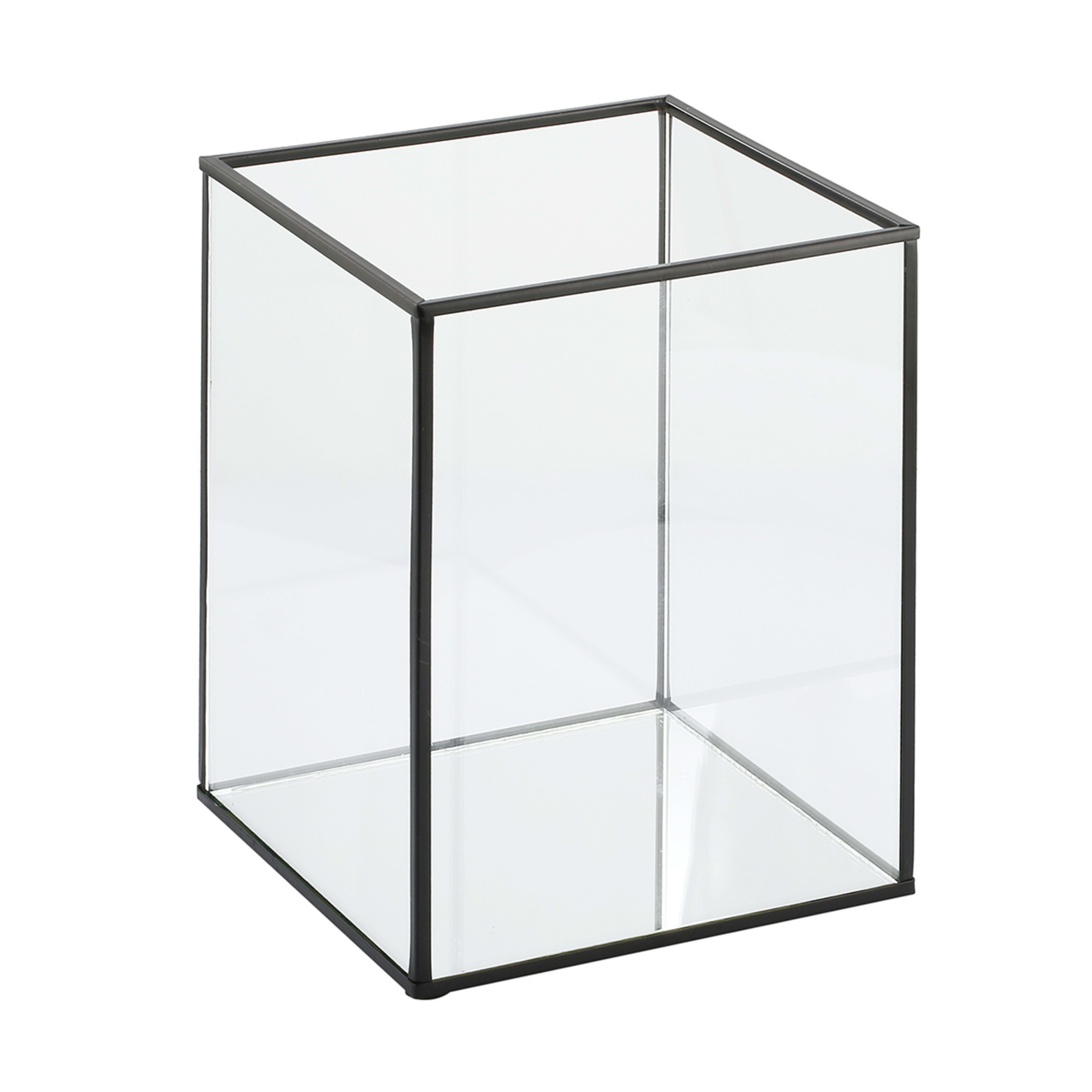 Black Glass Pillar Holder Kmart