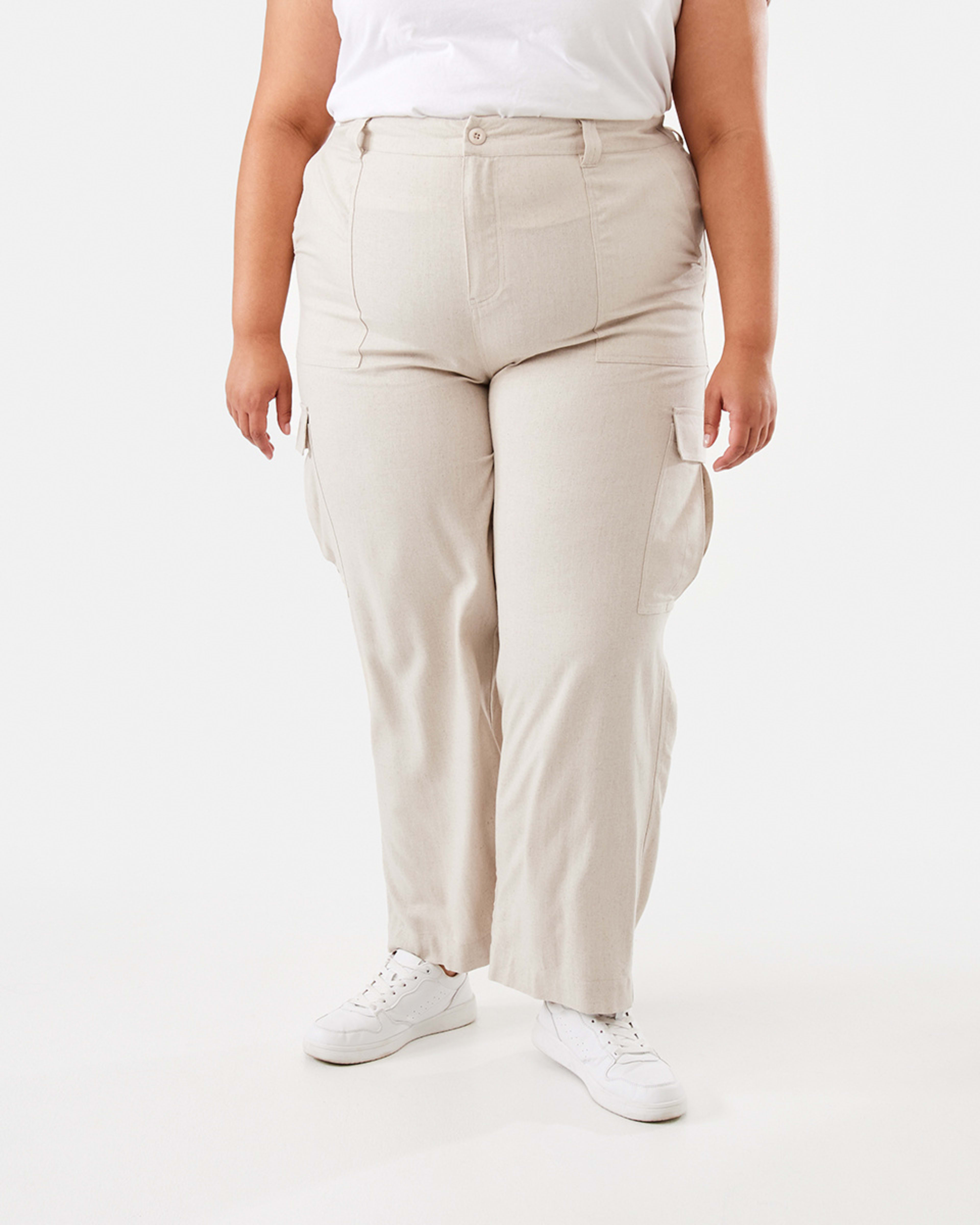 1 Curve Relaxed Cargo Pants Natural