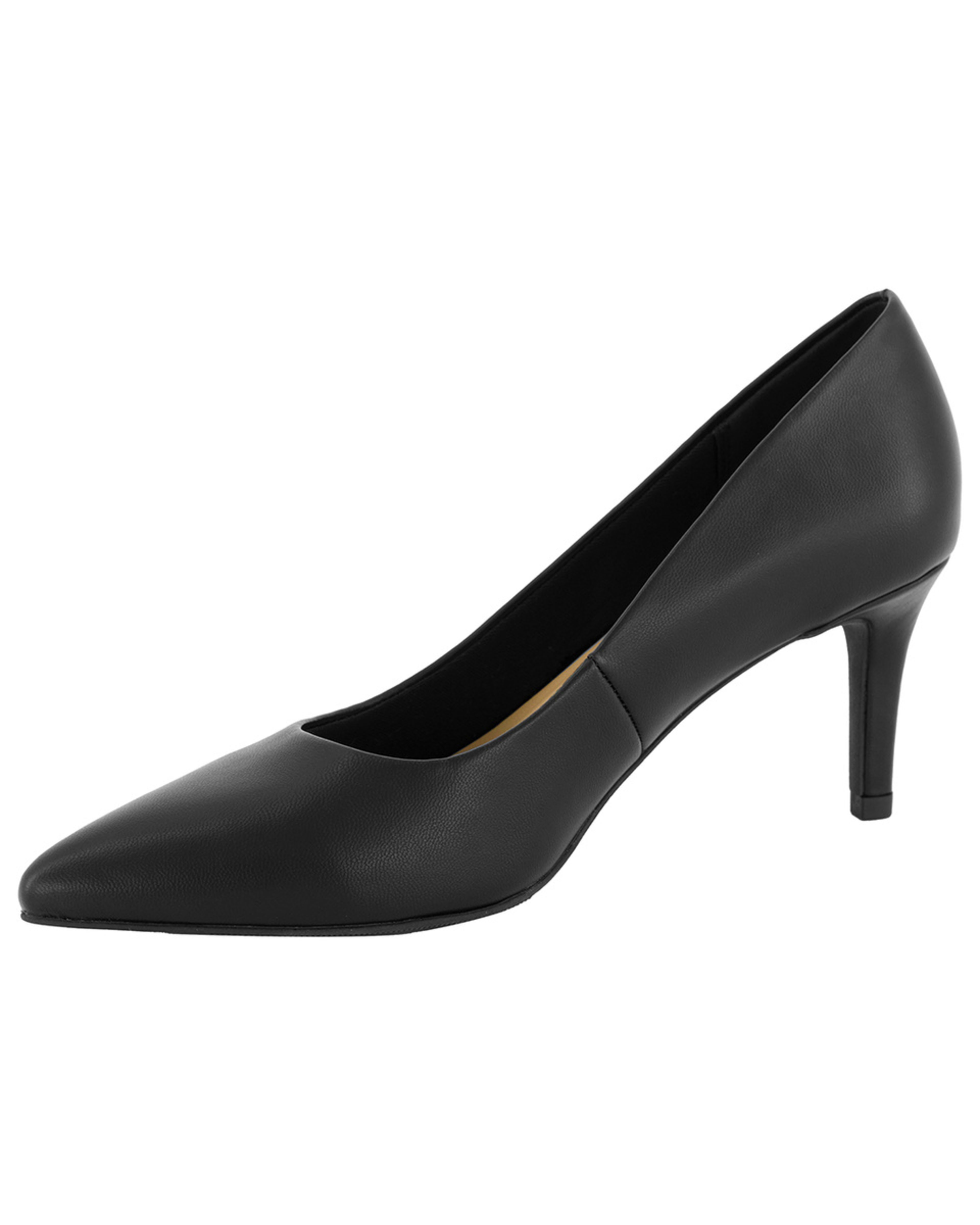 3 Mid Heel Court Shoes Black, 3 of 5